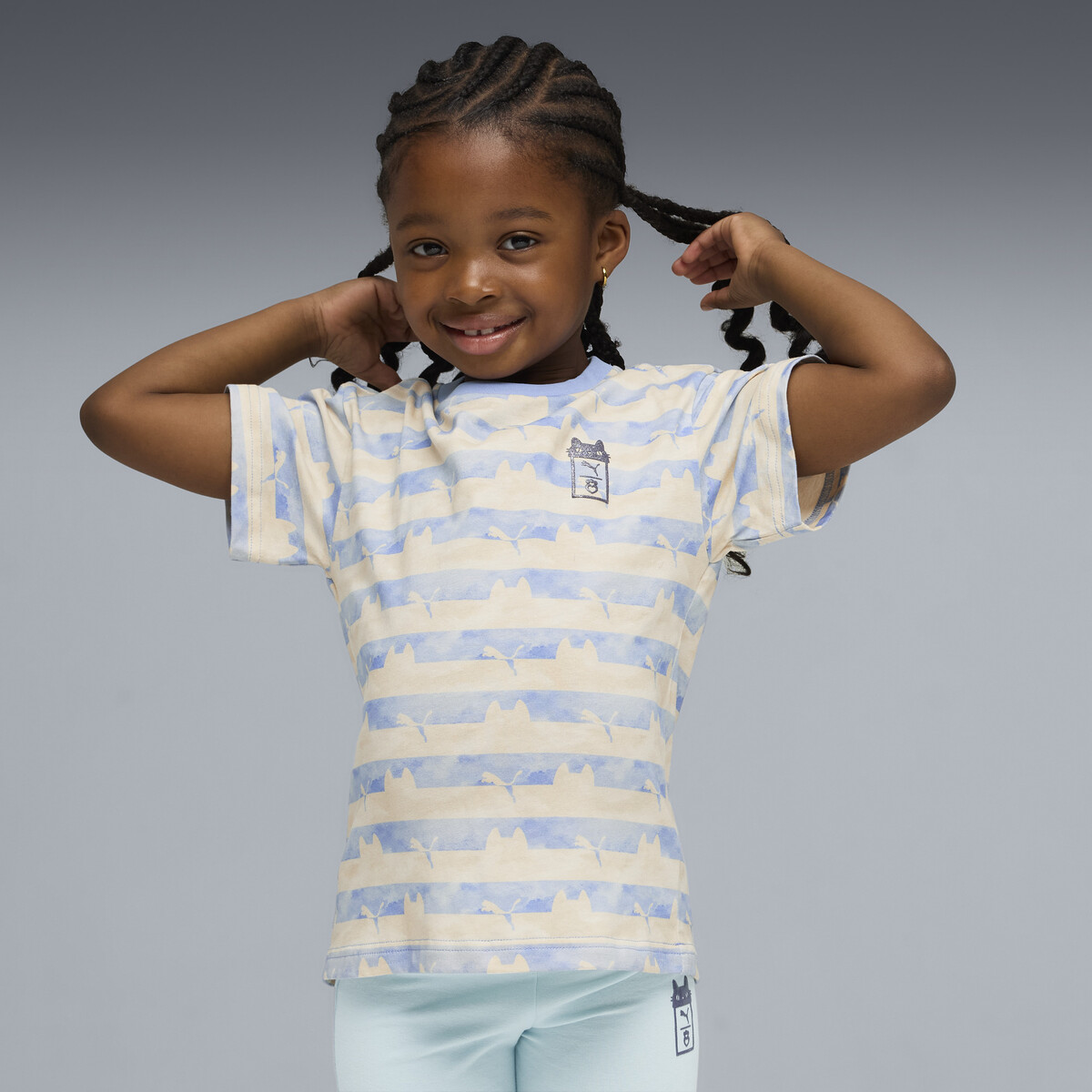 PUMA x GABBY'S DOLLHOUSE Relaxed Printed T-Shirt Kids in Intense Lavender, 2-3Y