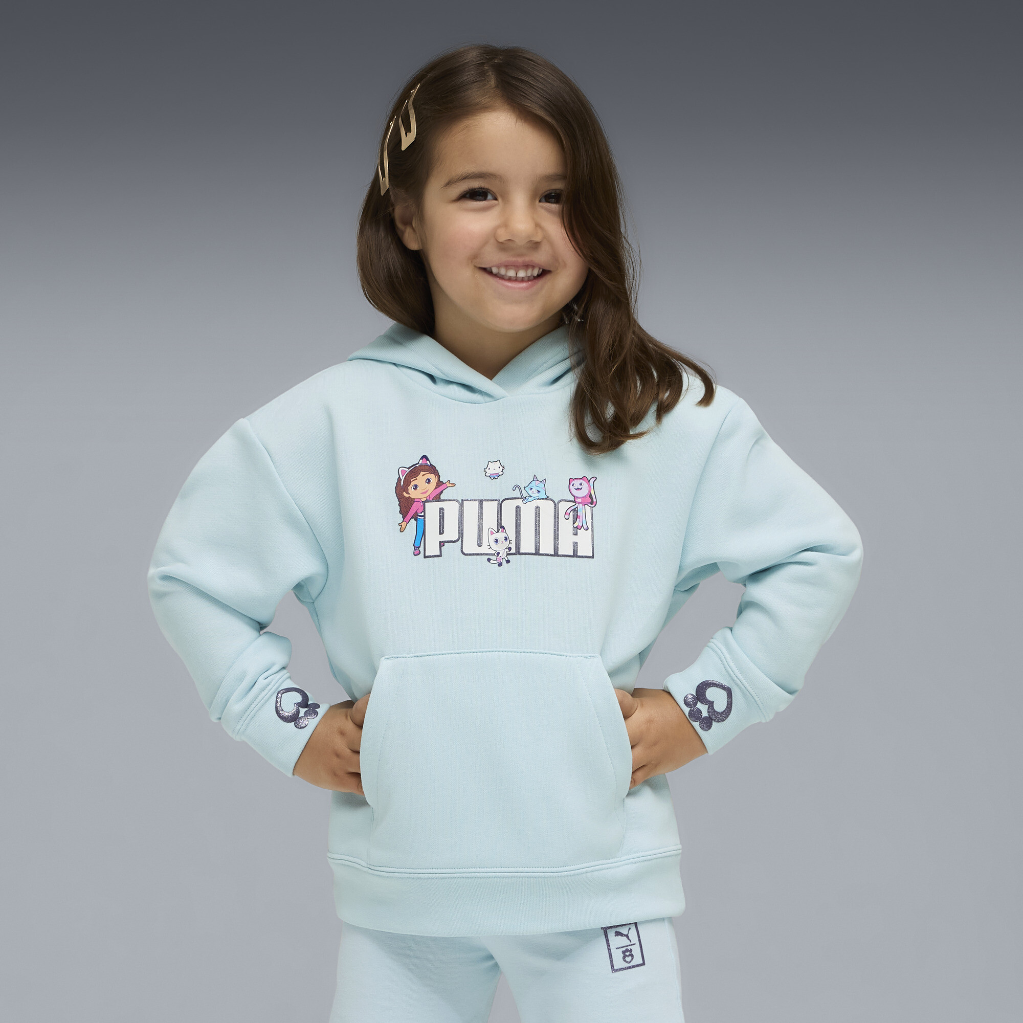 PUMA x GABBY'S DOLLHOUSE relaxte hoodie met print voor Dames, Maat 3-4Y thumbnail 4
