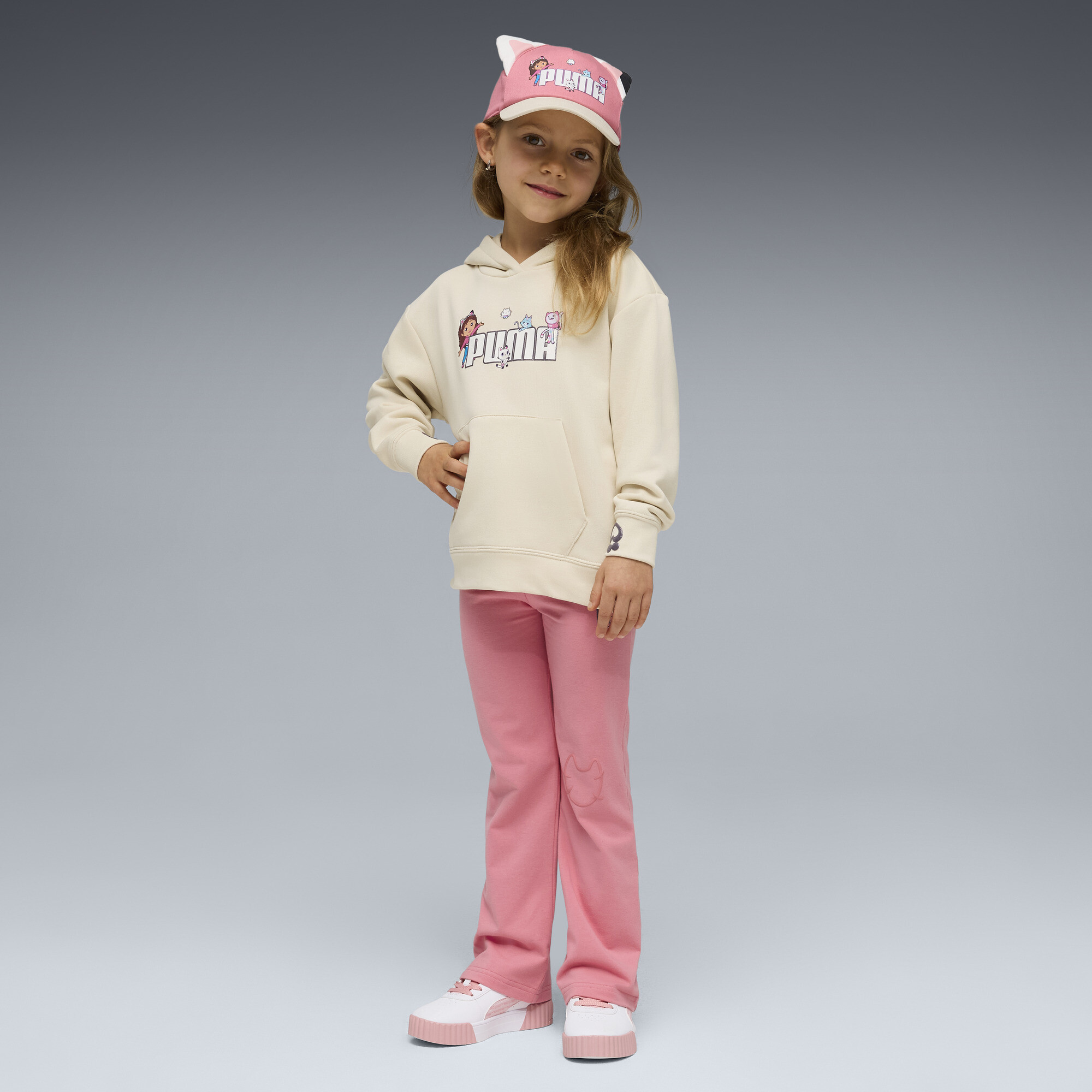 PUMA x GABBY'S DOLLHOUSE relaxte hoodie met print voor Dames, Maat 2-3Y thumbnail 2