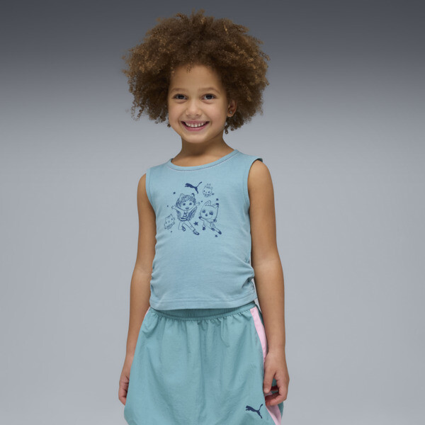 Playera PUMA Sin Mangas X Gabby's Dollhouse para Niñas en Talle 5-6Y Baltic Sea Azul