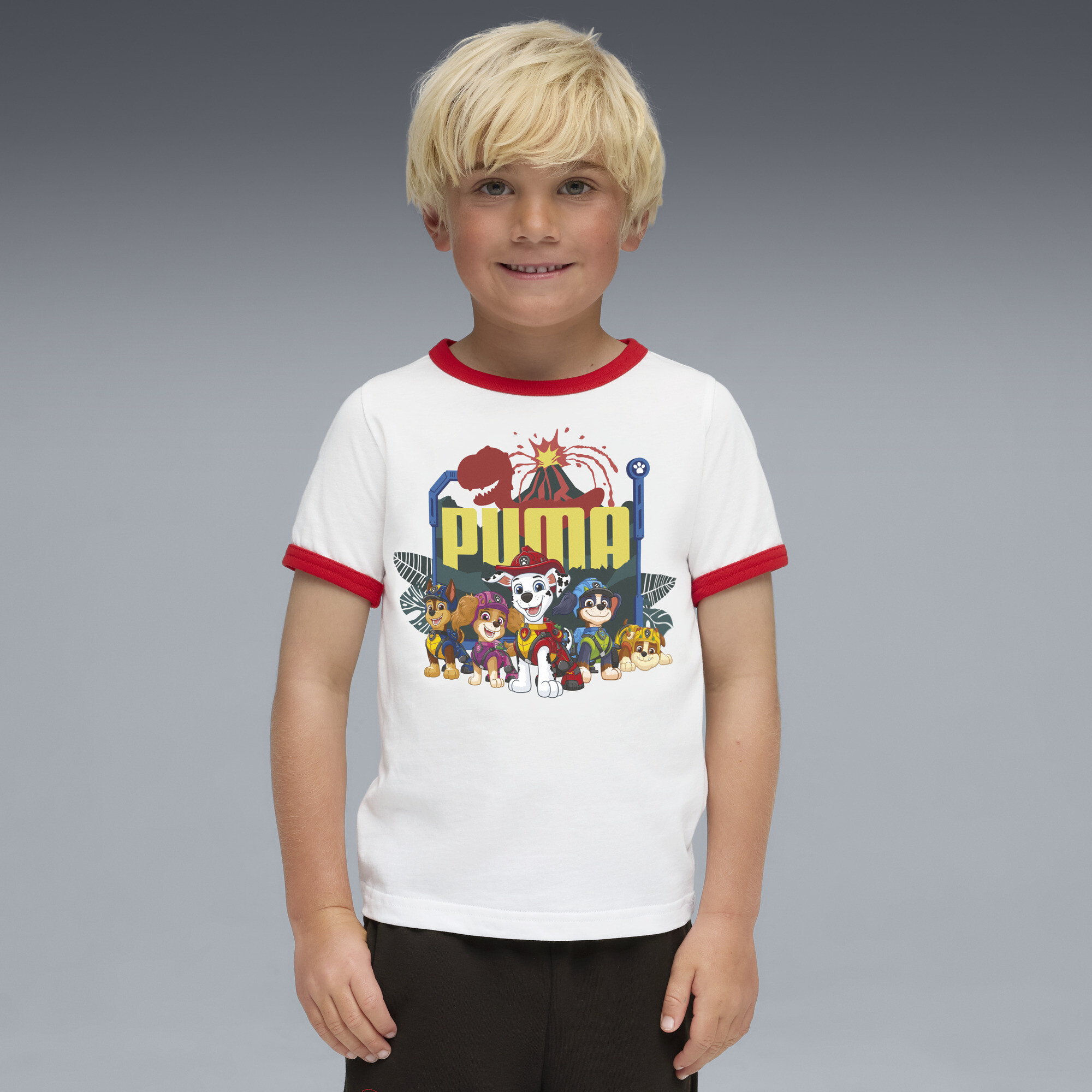 PUMA x PAW PATROL Little Kids Ringer T-Shirt in White Size 7 $25
