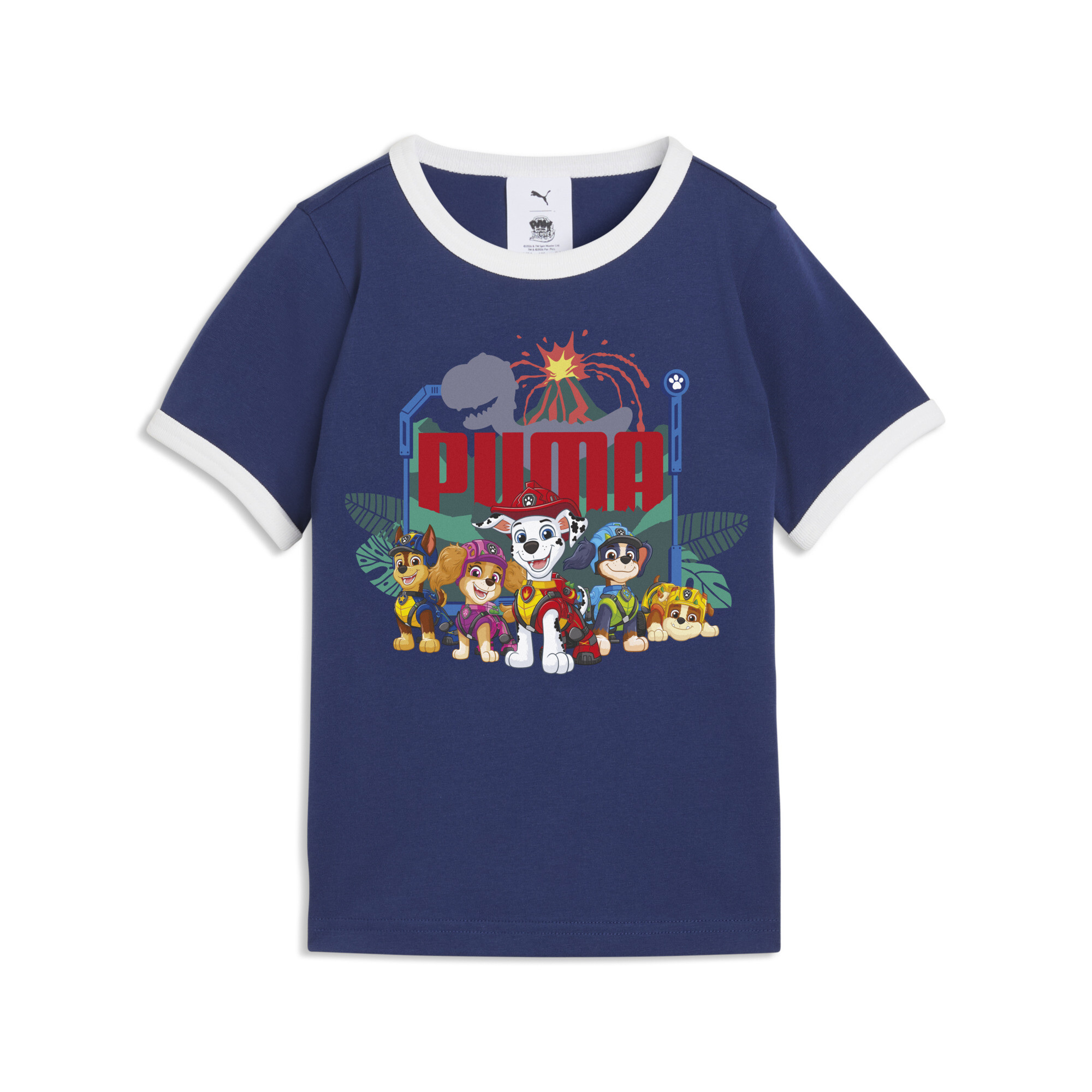 PUMA x PAW PATROL Ringer-T-Shirt Kinder, Accessoires, Blau, 2-3Y