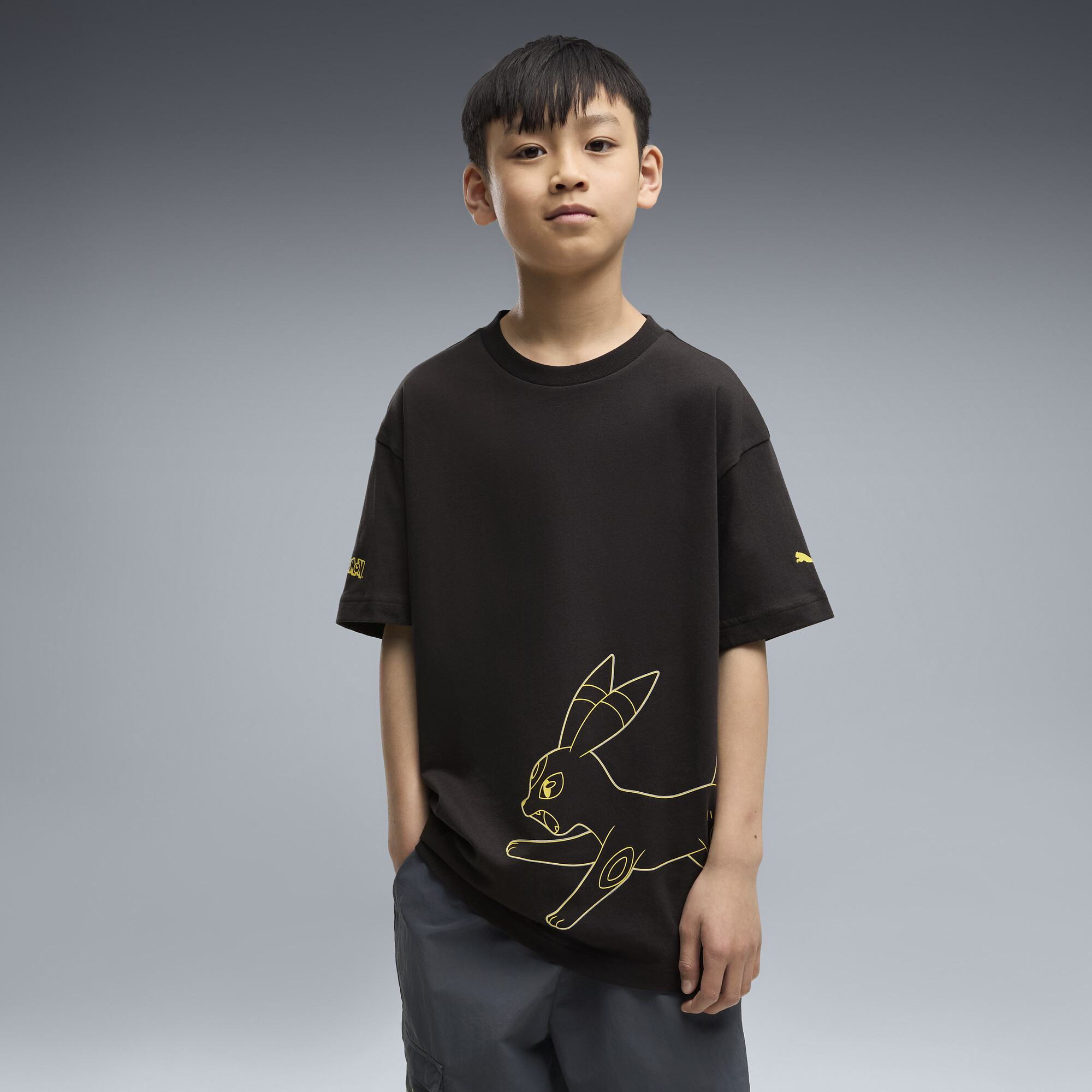 PUMA X POKEMON Big Kids Relaxed Graphic T-Shirt in Black Size XL 30$