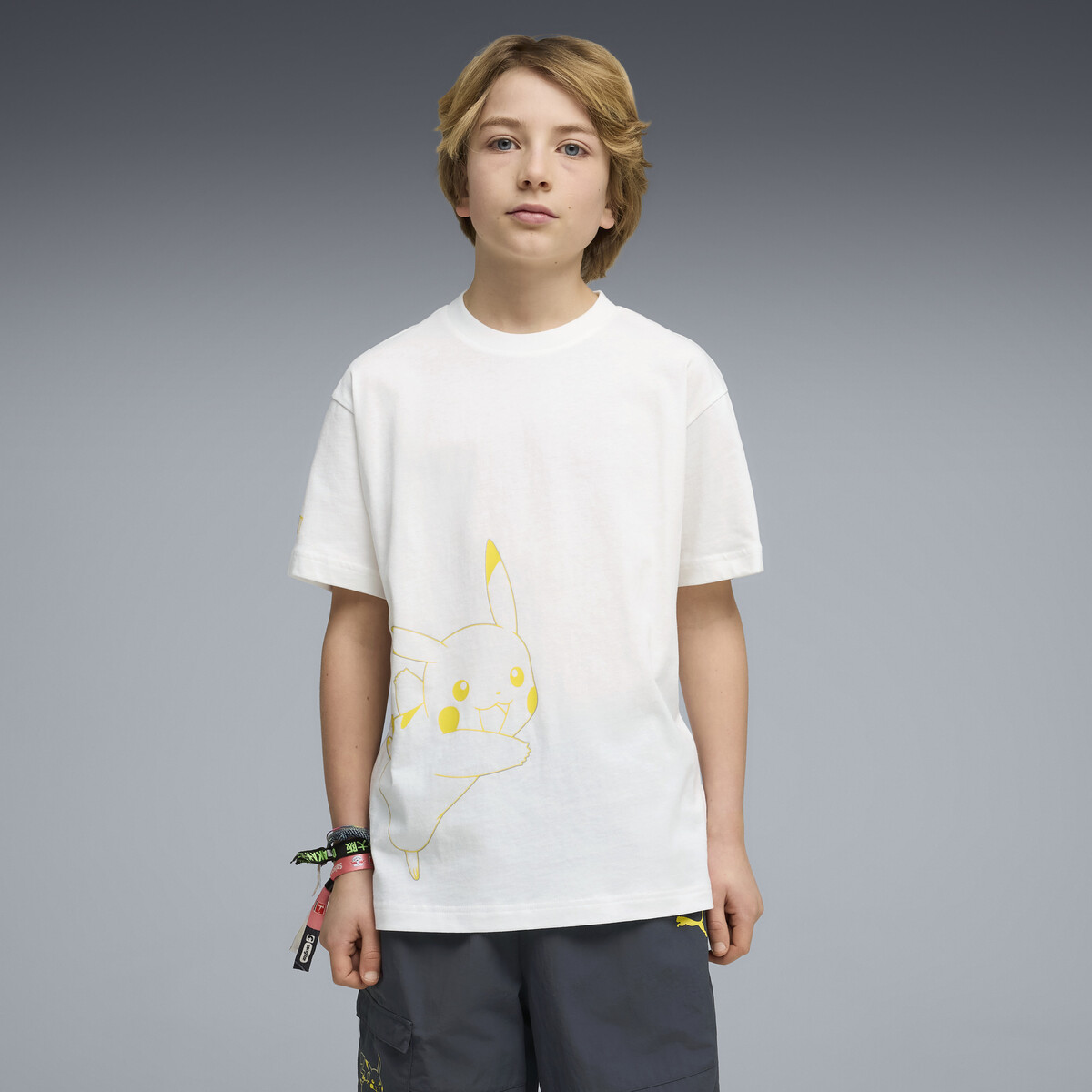PUMA x POKÉMON Relaxed Graphic T-Shirt Youth in White, 13-14Y