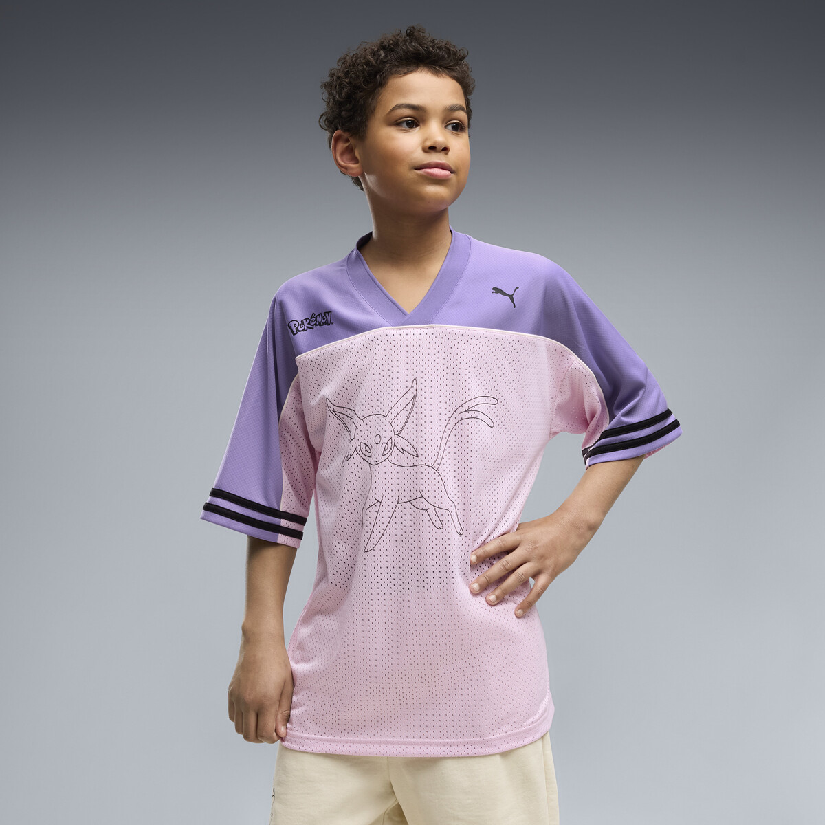 PUMA x POKÉMON Oversized Jersey Youth in Pearl Pink, 9-10Y