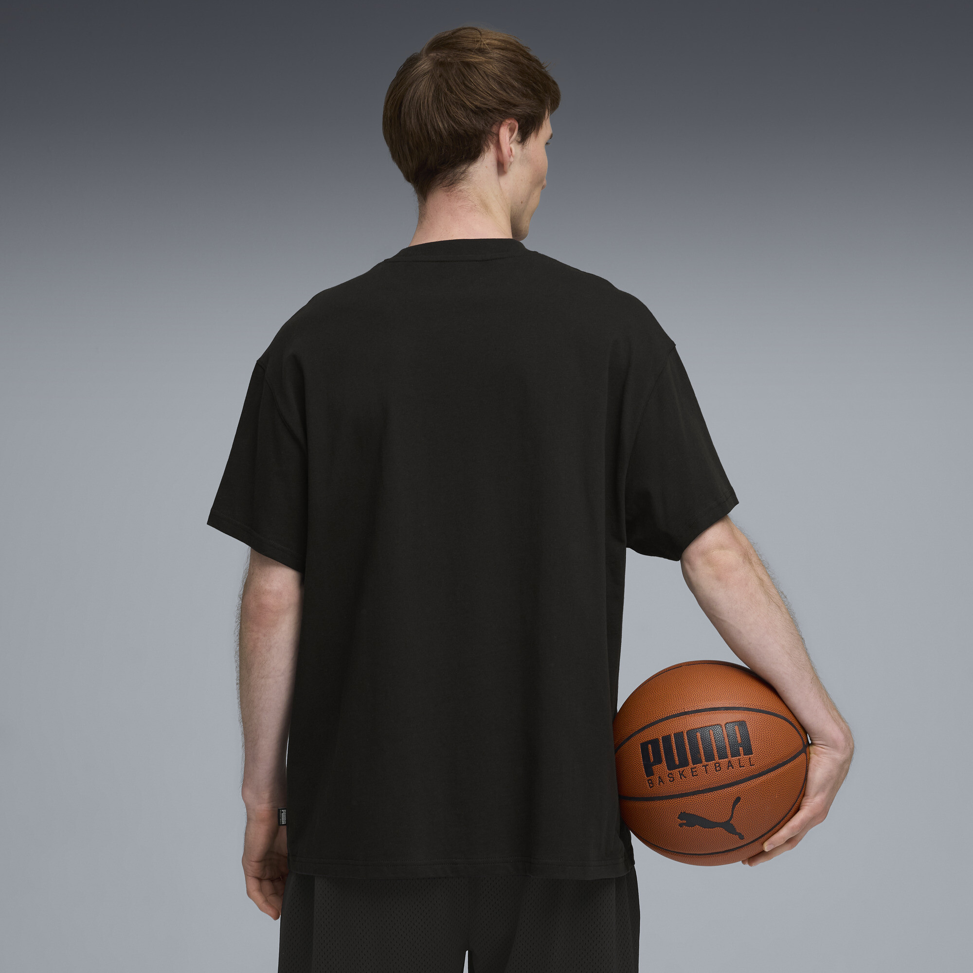 PUMA Out The Mail oversized basketbal-T-shirt voor Heren, Zwart, Maat 4XL thumbnail 5