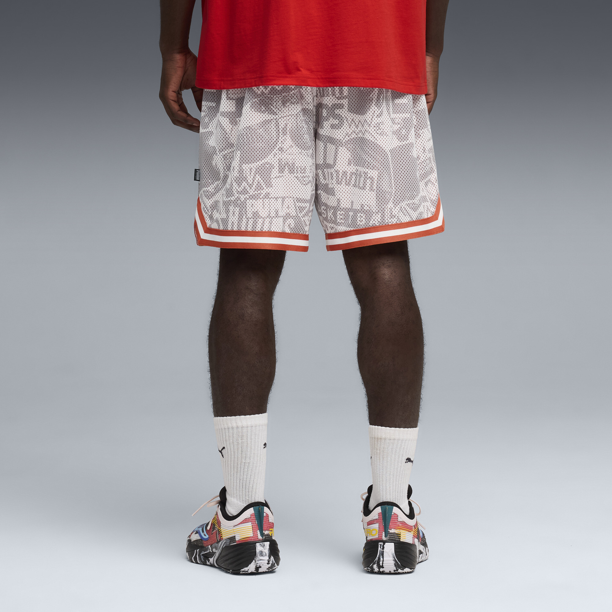 PUMA Out of Practice relaxte basketbalshort voor Heren, Grijs, Maat S thumbnail 5