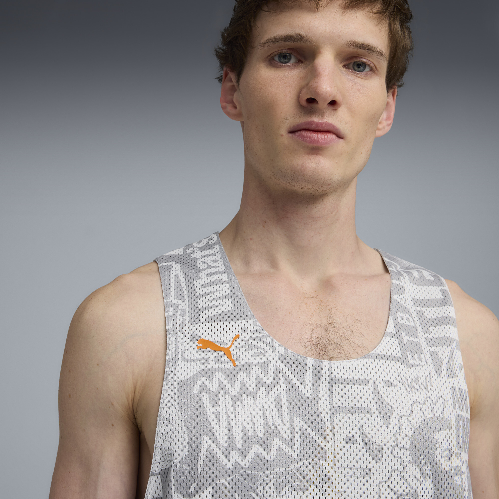 PUMA Out Of Practice omkeerbaar basketbalshirt voor Heren, Grijs, Maat XXL thumbnail 5