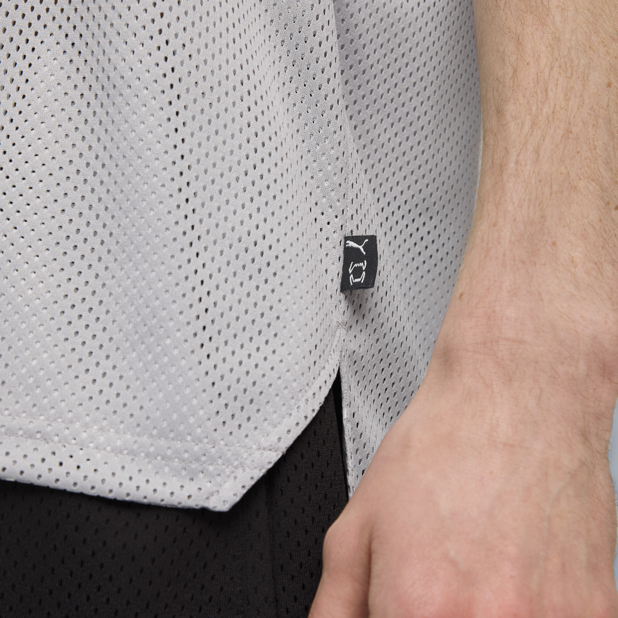 PUMA Out Of Practice omkeerbaar basketbalshirt voor Heren, Grijs, Maat XXL thumbnail 2