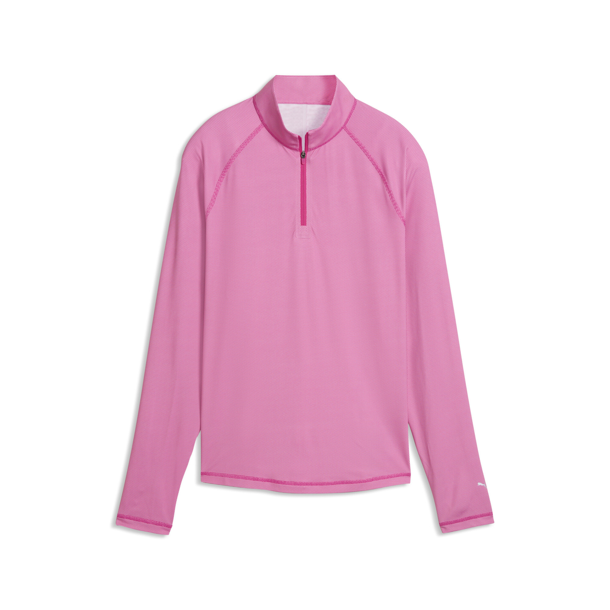 PUMA Birdseye golfjack met kwartrits voor Dames, Roze/Wit, Maat XXL