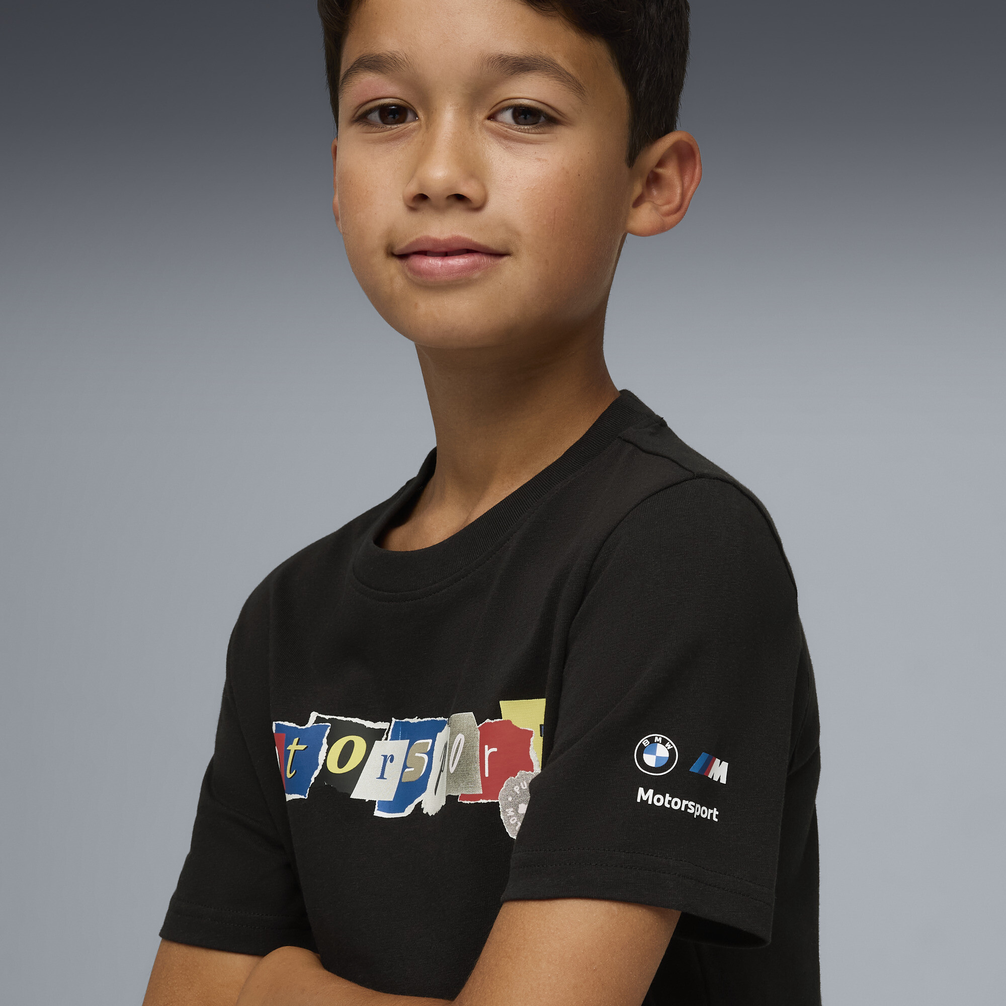 PUMA BMW M MOTORSPORT Sportswear T-shirt, Zwart, Maat 5-6Y thumbnail 4