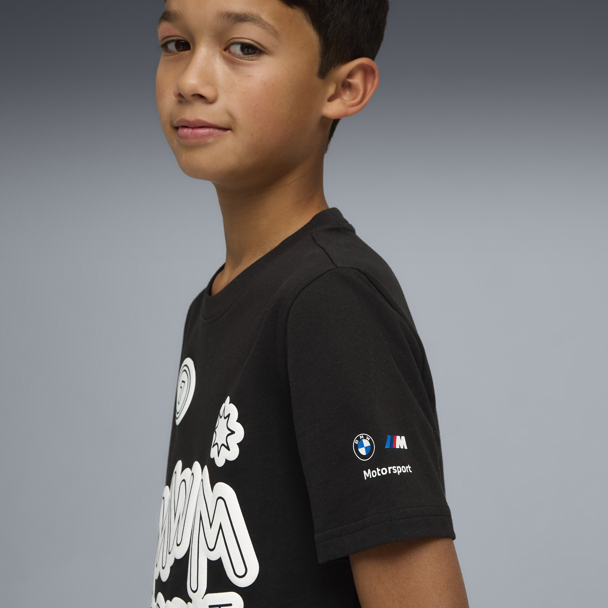PUMA BMW M MOTORSPORT Sportswear T-shirt, Zwart, Maat 9-10Y thumbnail 4