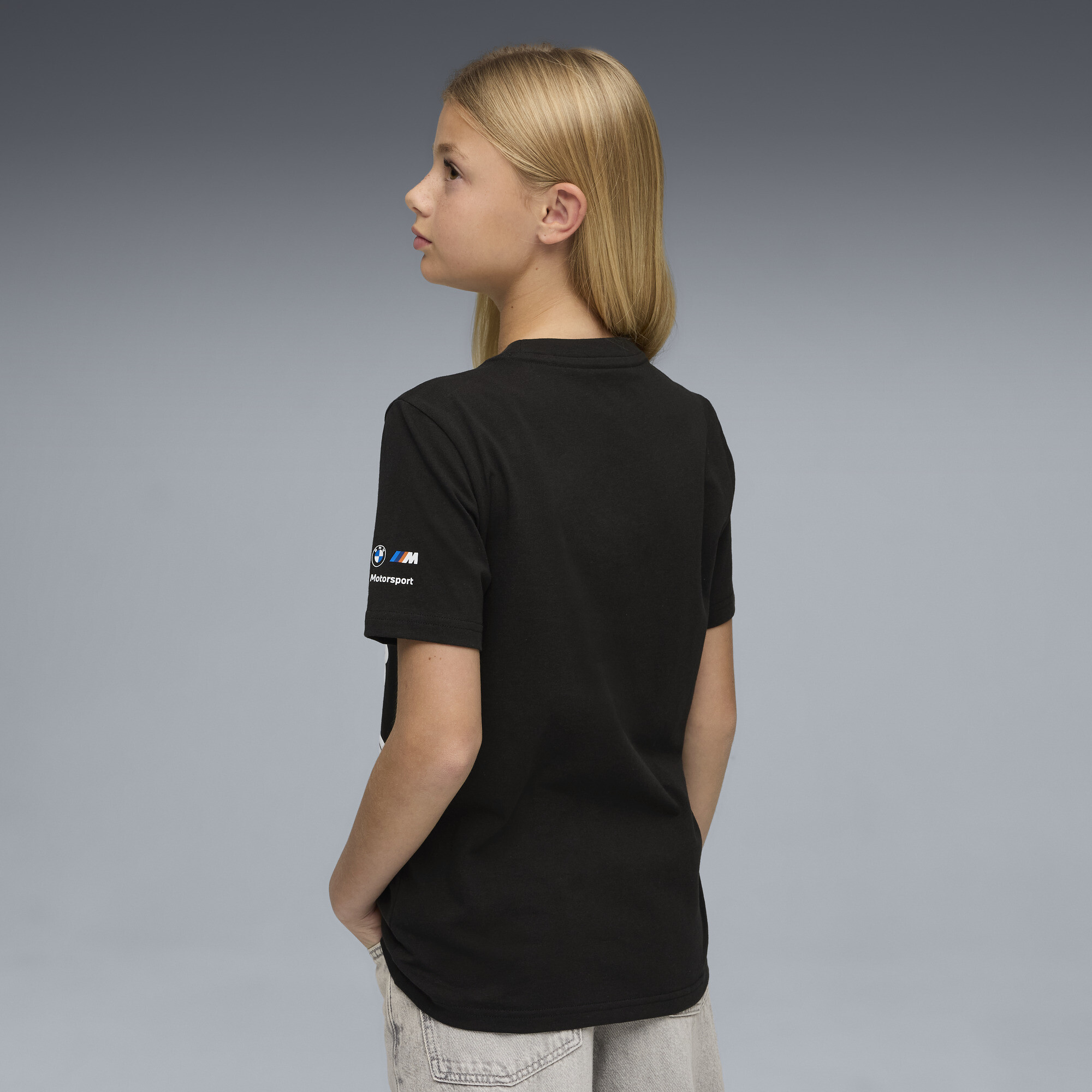 PUMA BMW M MOTORSPORT Sportswear T-shirt, Zwart, Maat 9-10Y thumbnail 2