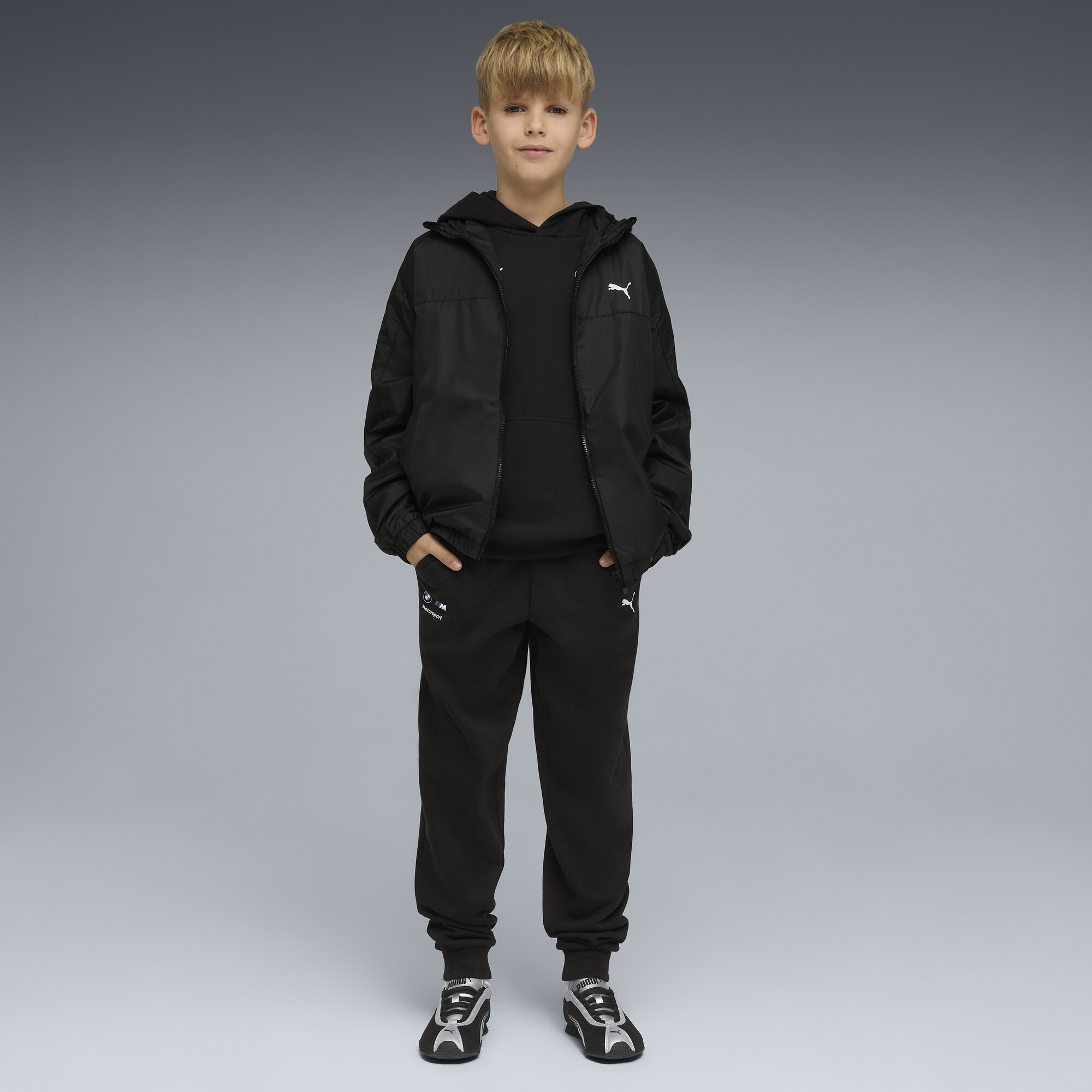 PUMA BMW M MOTORSPORT Essentials broek, Zwart, Maat 9-10Y thumbnail 2