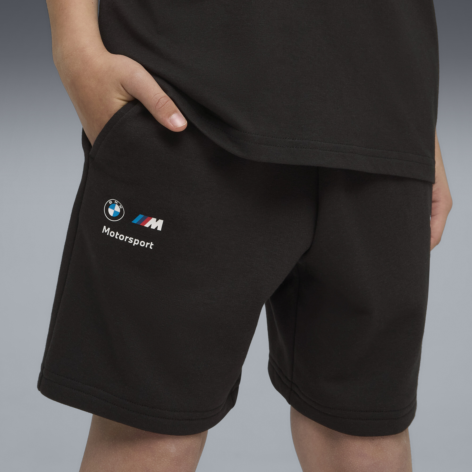 PUMA BMW M Motorsport Essentials short, Zwart, Maat 5-6Y thumbnail 4