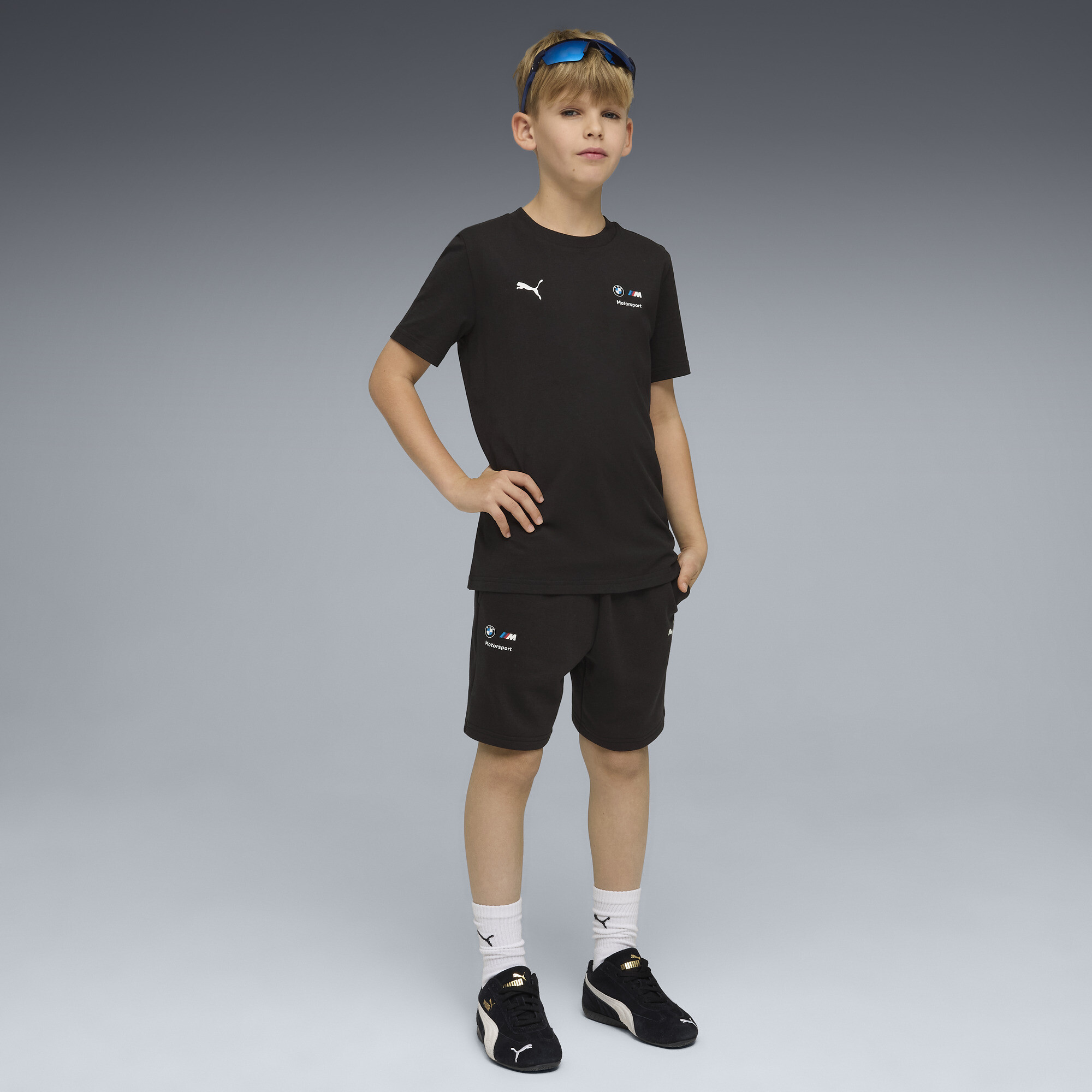 PUMA BMW M Motorsport Essentials short, Zwart, Maat 5-6Y thumbnail 3