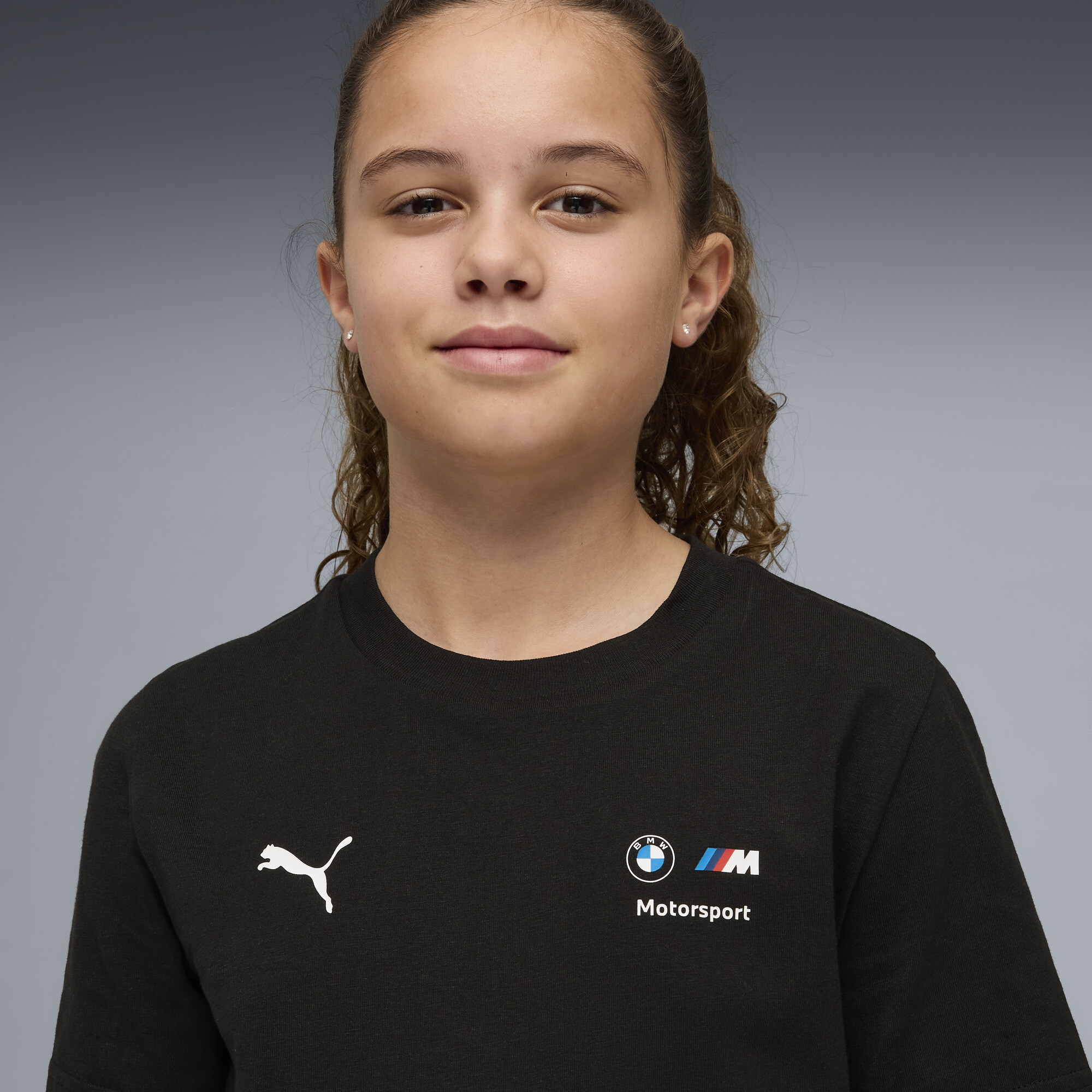 PUMA BMW M Motorsport Essentials T-shirt, Zwart, Maat 15-16Y thumbnail 4