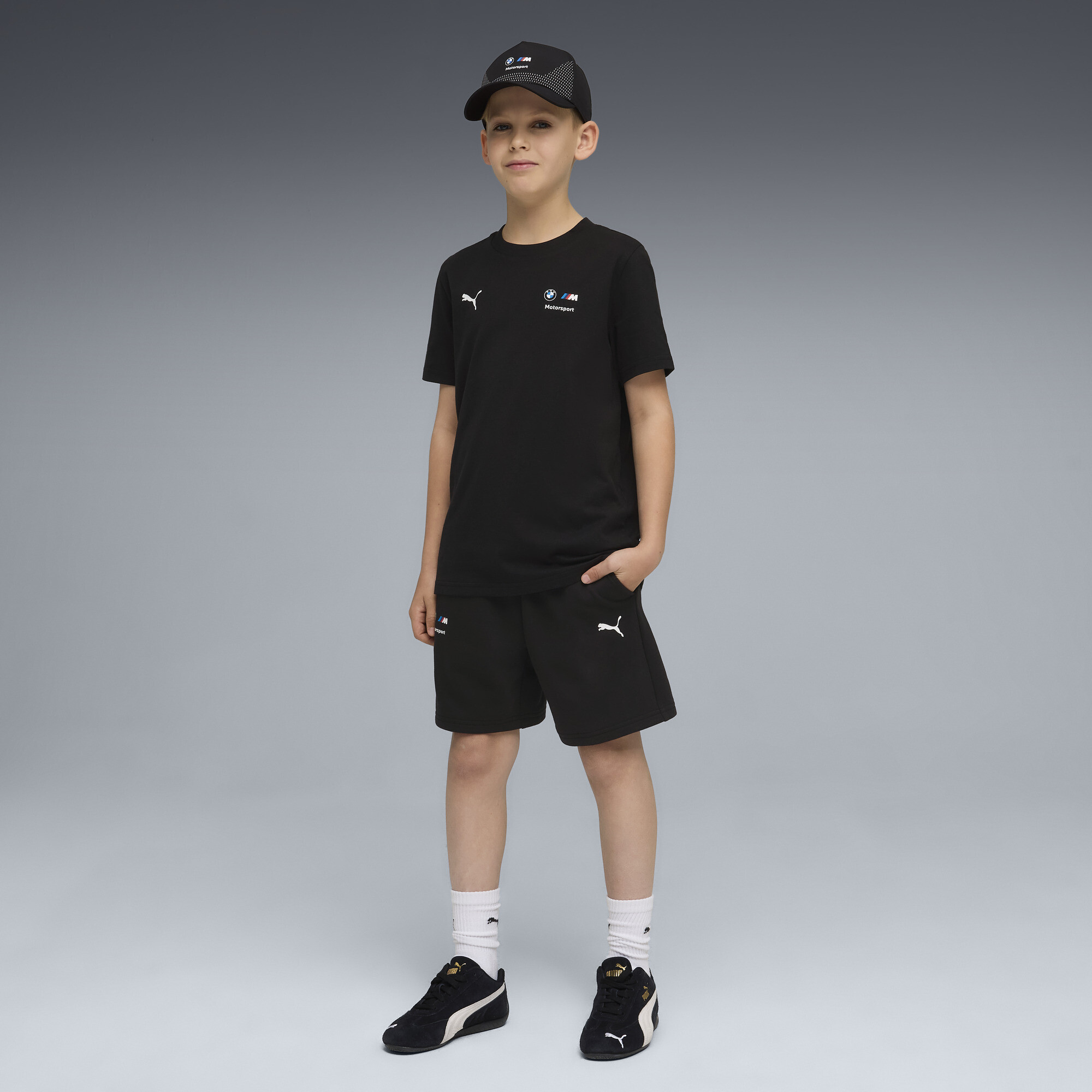 PUMA BMW M Motorsport Essentials T-shirt, Zwart, Maat 15-16Y thumbnail 3