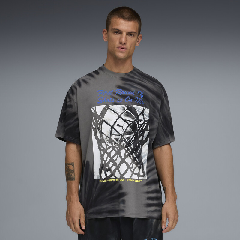 

Men's PUMA WHAT THE FUN Oversized Graphic Basketball T-Shirt II