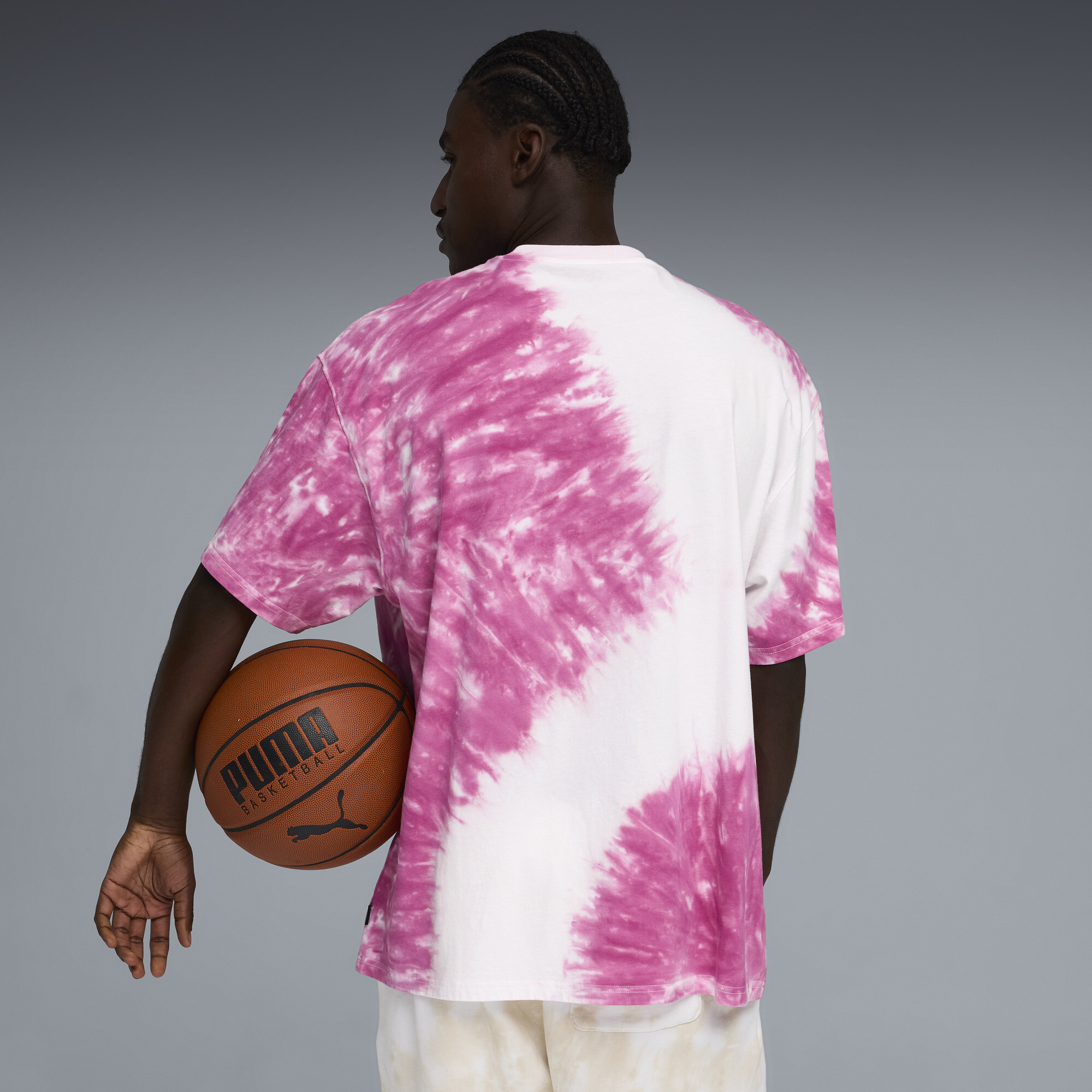 PUMA What The Fun oversized basketbal-T-shirt voor Heren, Maat L thumbnail 3