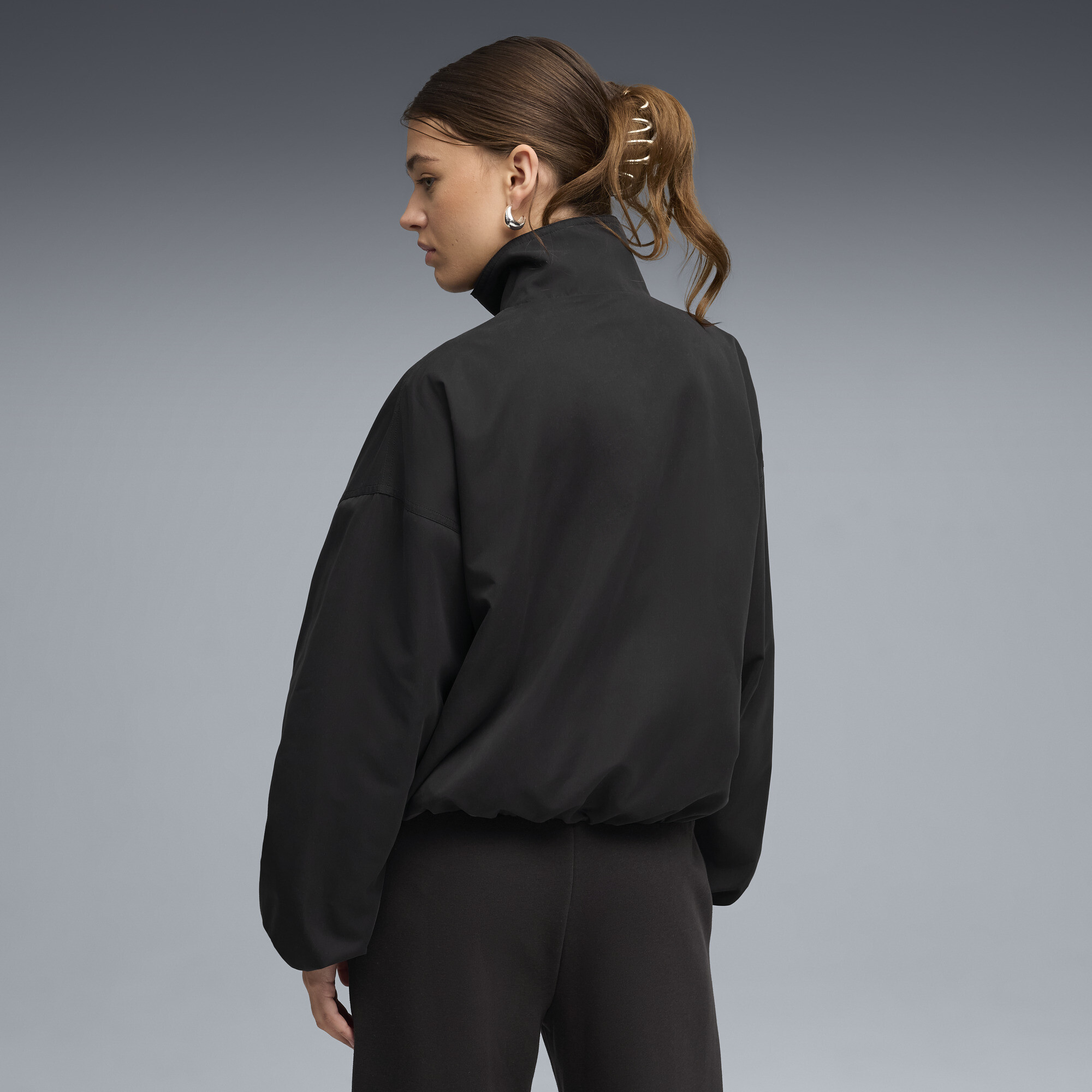 PUMA Style jack voor Dames, Zwart, Maat M thumbnail 5