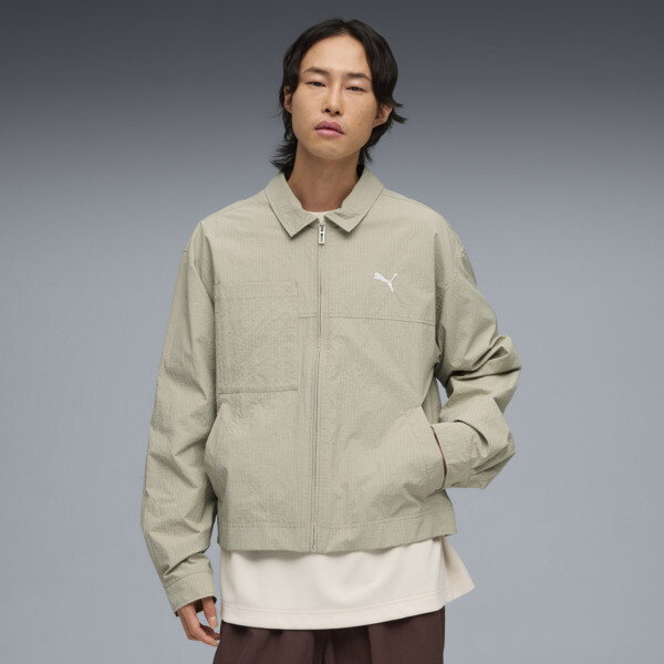 Campera PUMA Chore para Hombre En Pebble Gris
