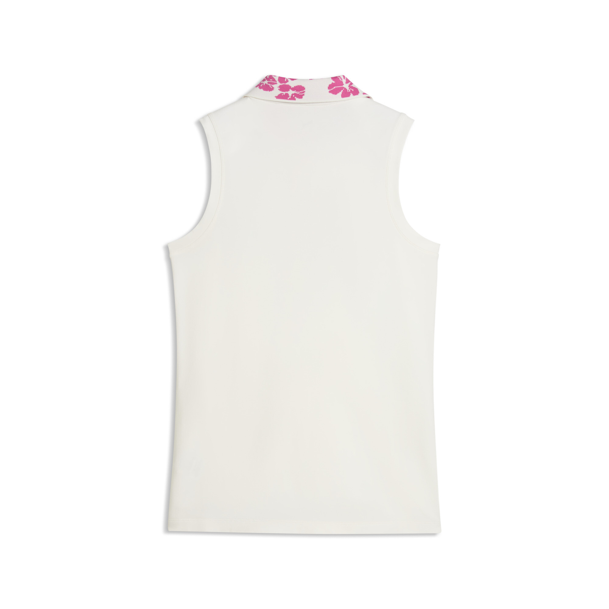 PUMA Modalon mouwloze golfpolo voor Dames, Roze/Wit, Maat L thumbnail 2