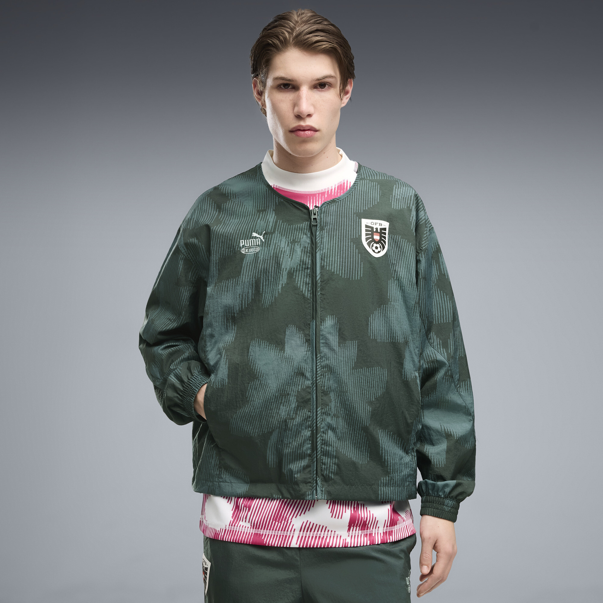 Veste de survêtement KING PUMA x AUTRICHE x SALEHE BEMBURY Homme Vêtements