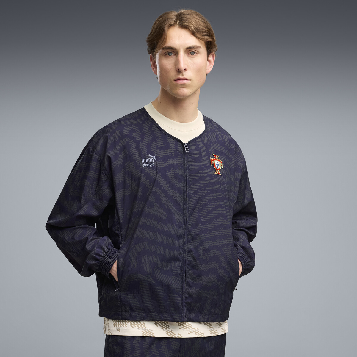 PUMA x PORTUGAL SALEHE BEMBURY KING Track Jacket Men in Deep Plum, Large