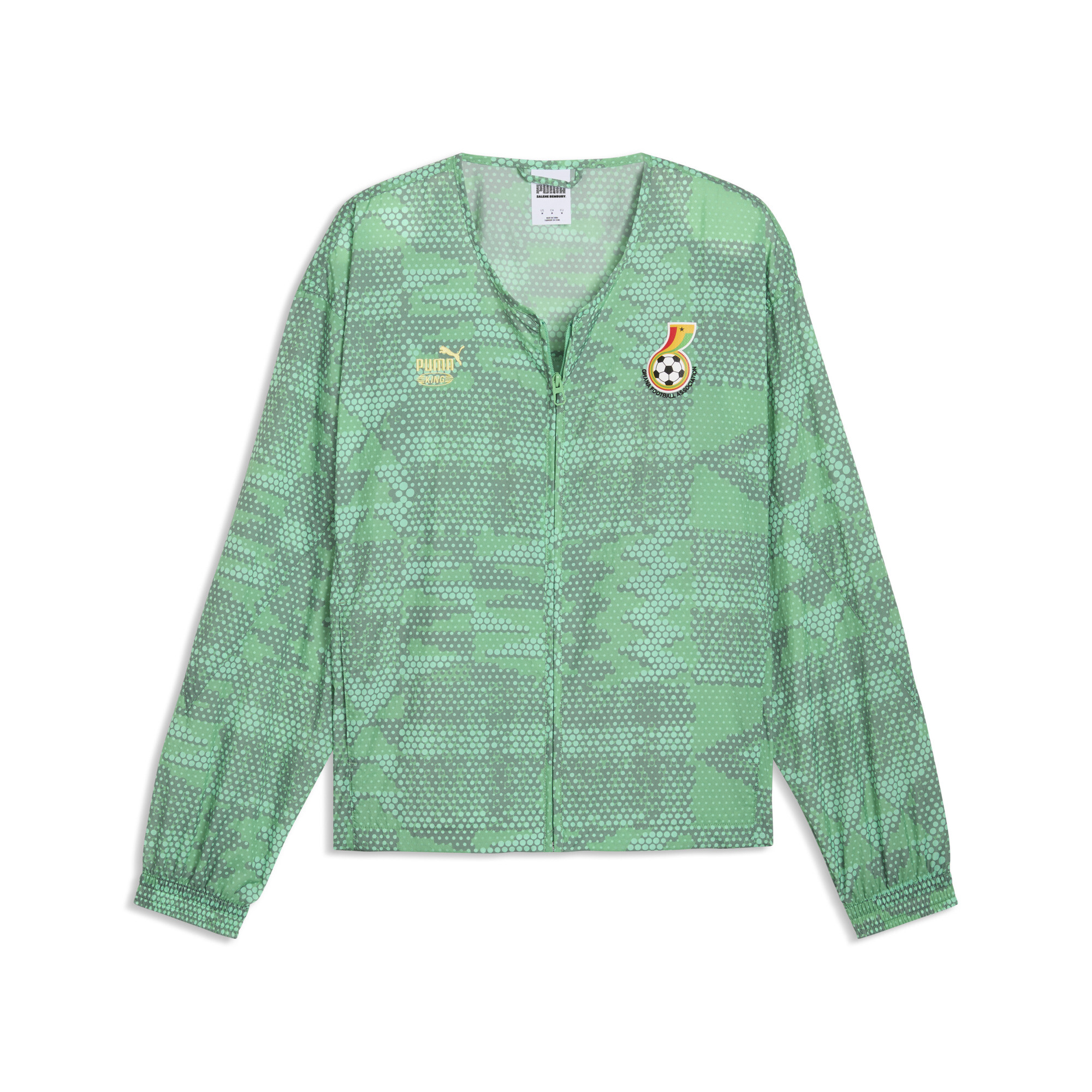 PUMA x GHANA x SALEHE BEMBURY KING Trainingsjacke Herren, Kleidung, Grün, M