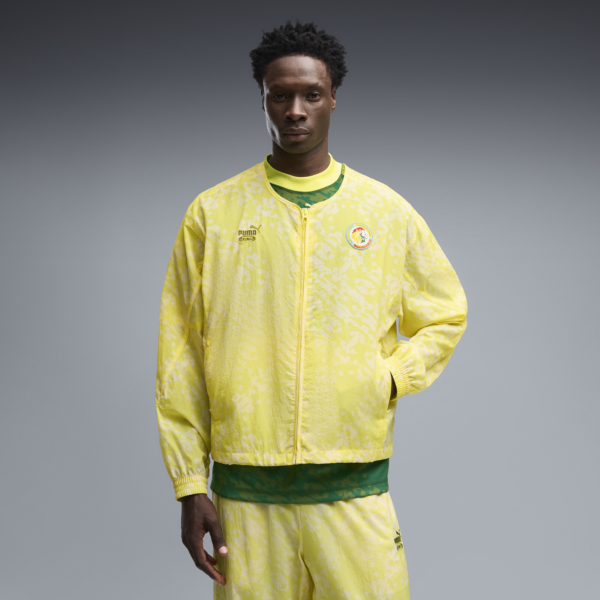 Veste de survêtement KING PUMA x SENEGAL x SALEHE BEMBURY Homme Vêtements Jaune