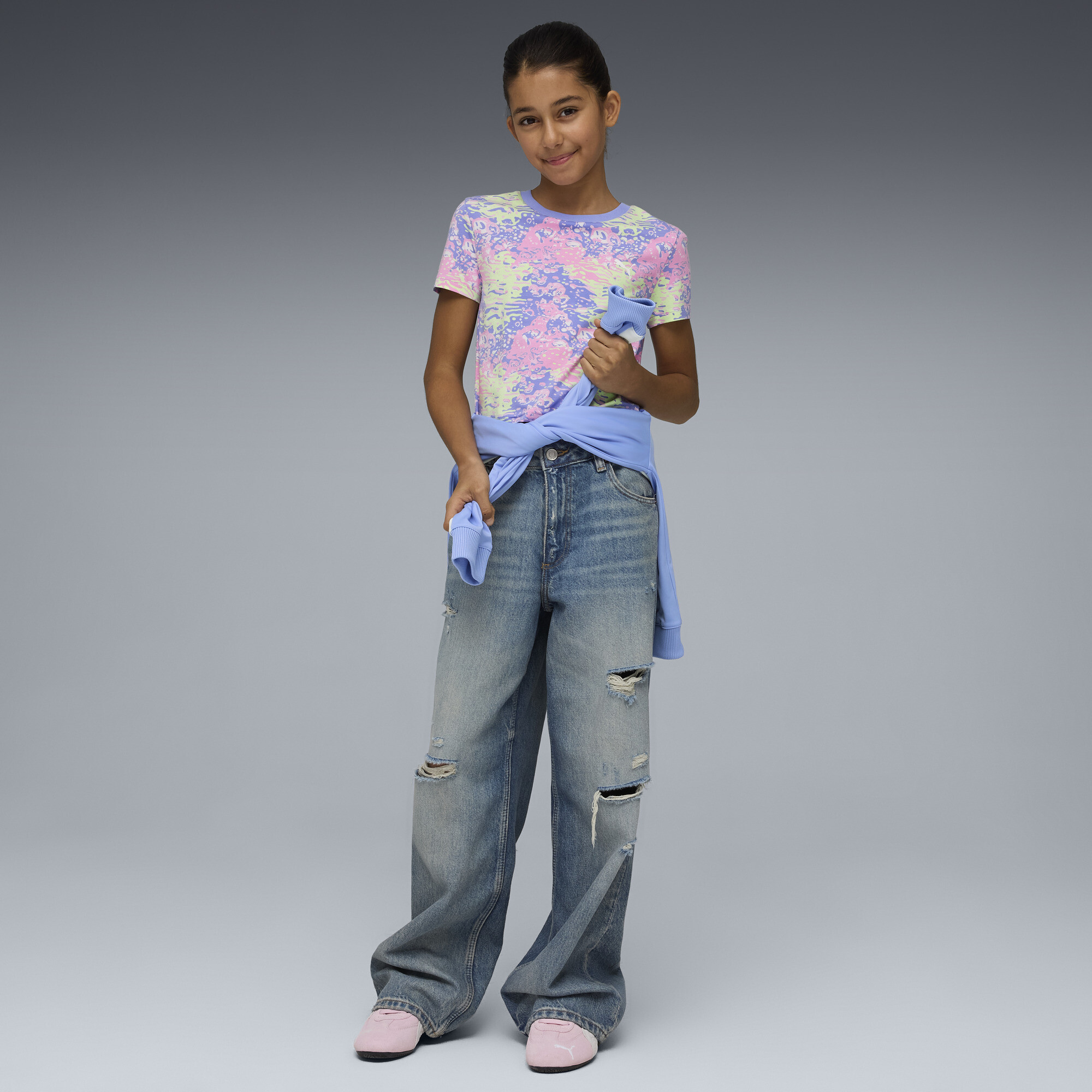 PUMA Bedrukt baby-T-shirt voor Dames, Maat 11-12Y thumbnail 4