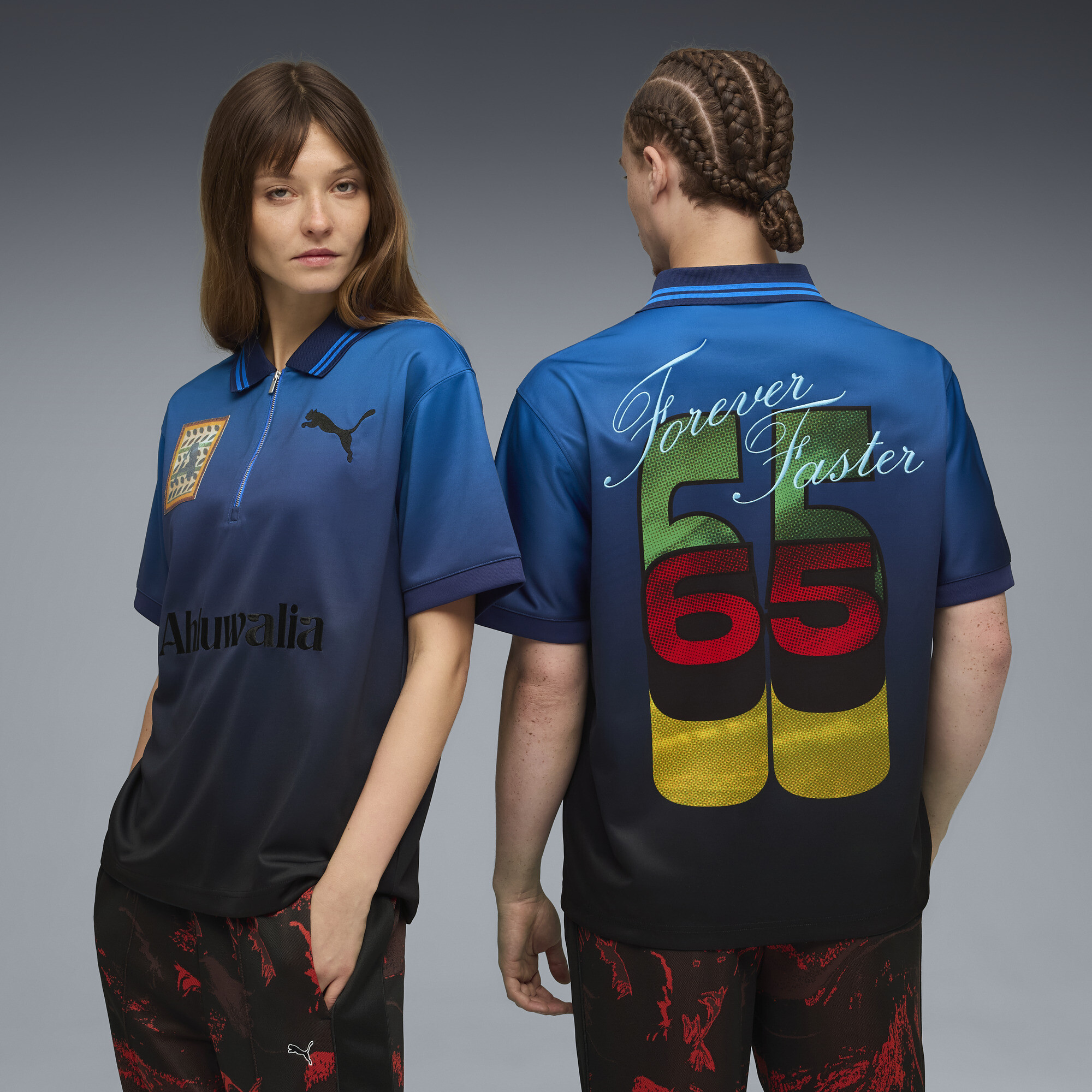 PUMA x AHLUWALIA Relaxed Polo Unisex | blue | PUMA South Africa