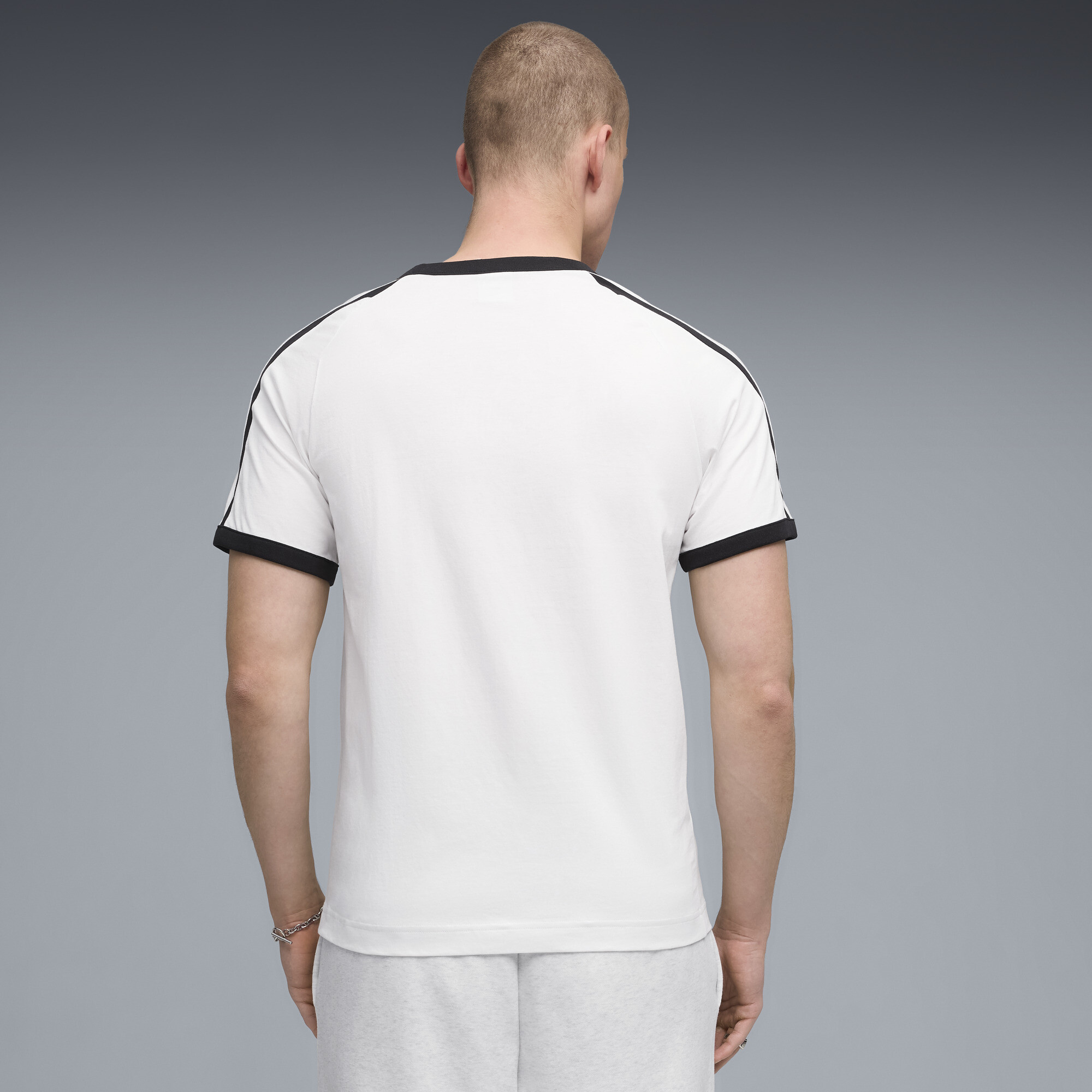 PUMA T7 Big Cat Ringer T-shirt voor Heren, Wit, Maat XL thumbnail 5