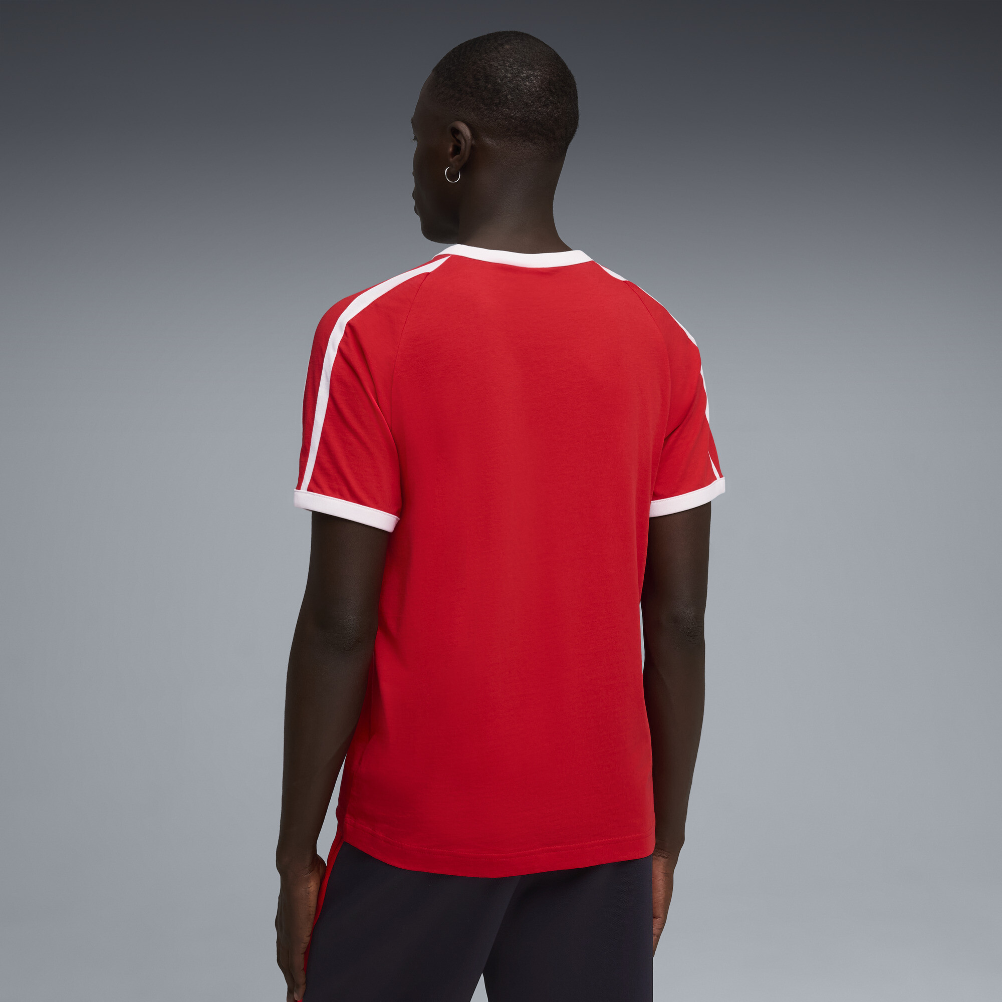 PUMA T7 Big Cat Ringer T-shirt voor Heren, Rood, Maat S thumbnail 5