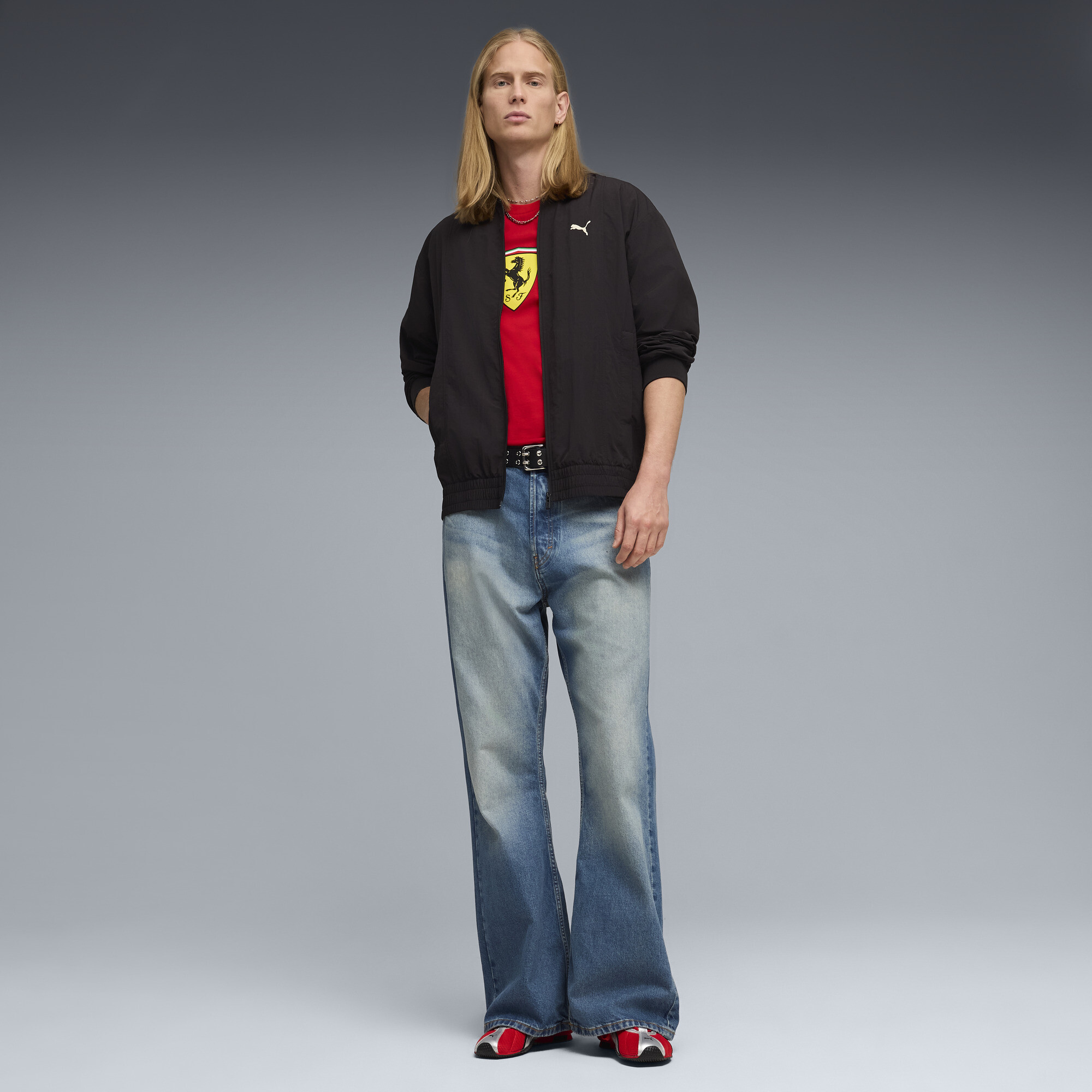 PUMA Scuderia Ferrari T-shirt met gekleurd schild voor Heren, Rood, Maat XS thumbnail 2