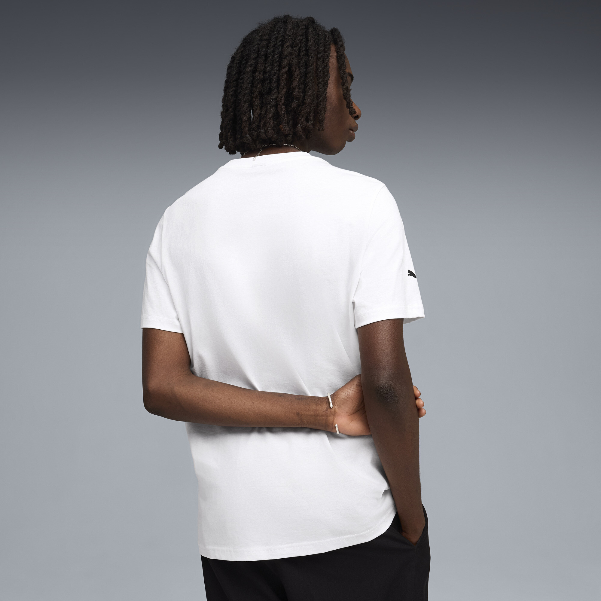 PUMA Scuderia Ferrari T-shirt met gekleurd schild voor Heren, Wit, Maat L thumbnail 3