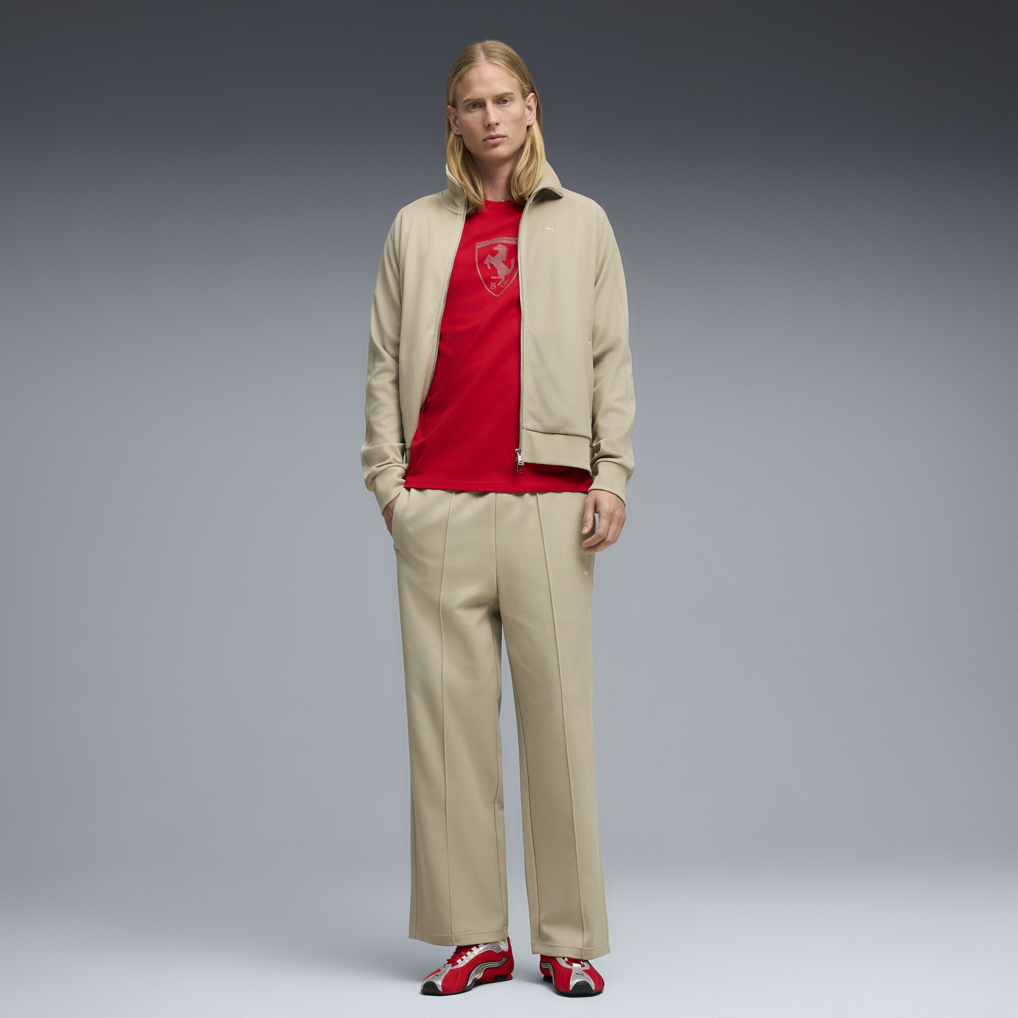 PUMA Scuderia Ferrari T-shirt met tonaal schild voor Heren, Rood, Maat M thumbnail 2