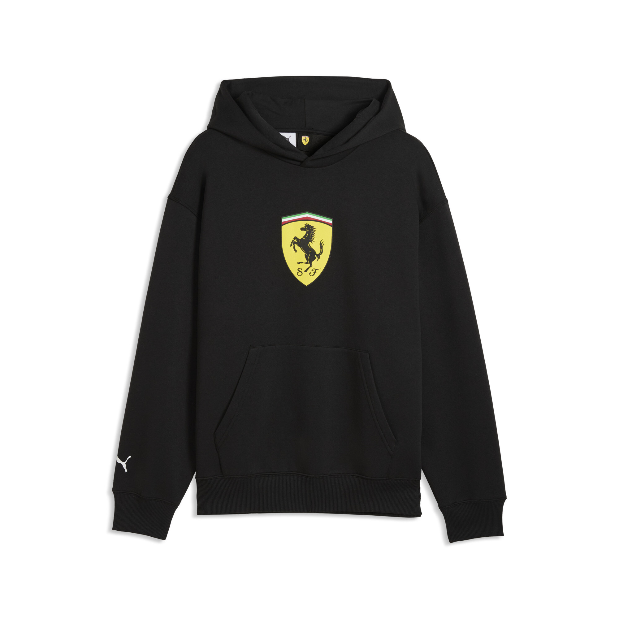 PUMA Scuderia Ferrari Shield hoodie voor Heren, Zwart, Maat M