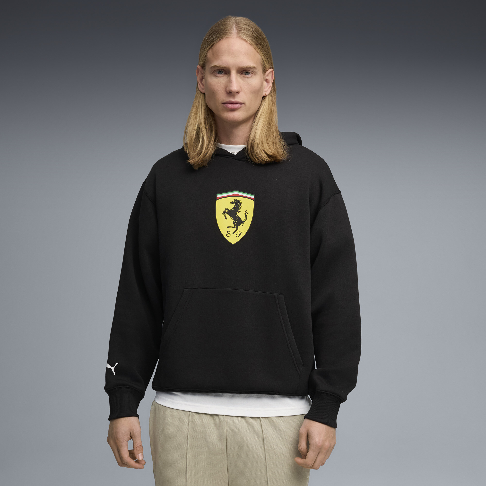 Polerón con capucha Scuderia Ferrari Shield para hombre