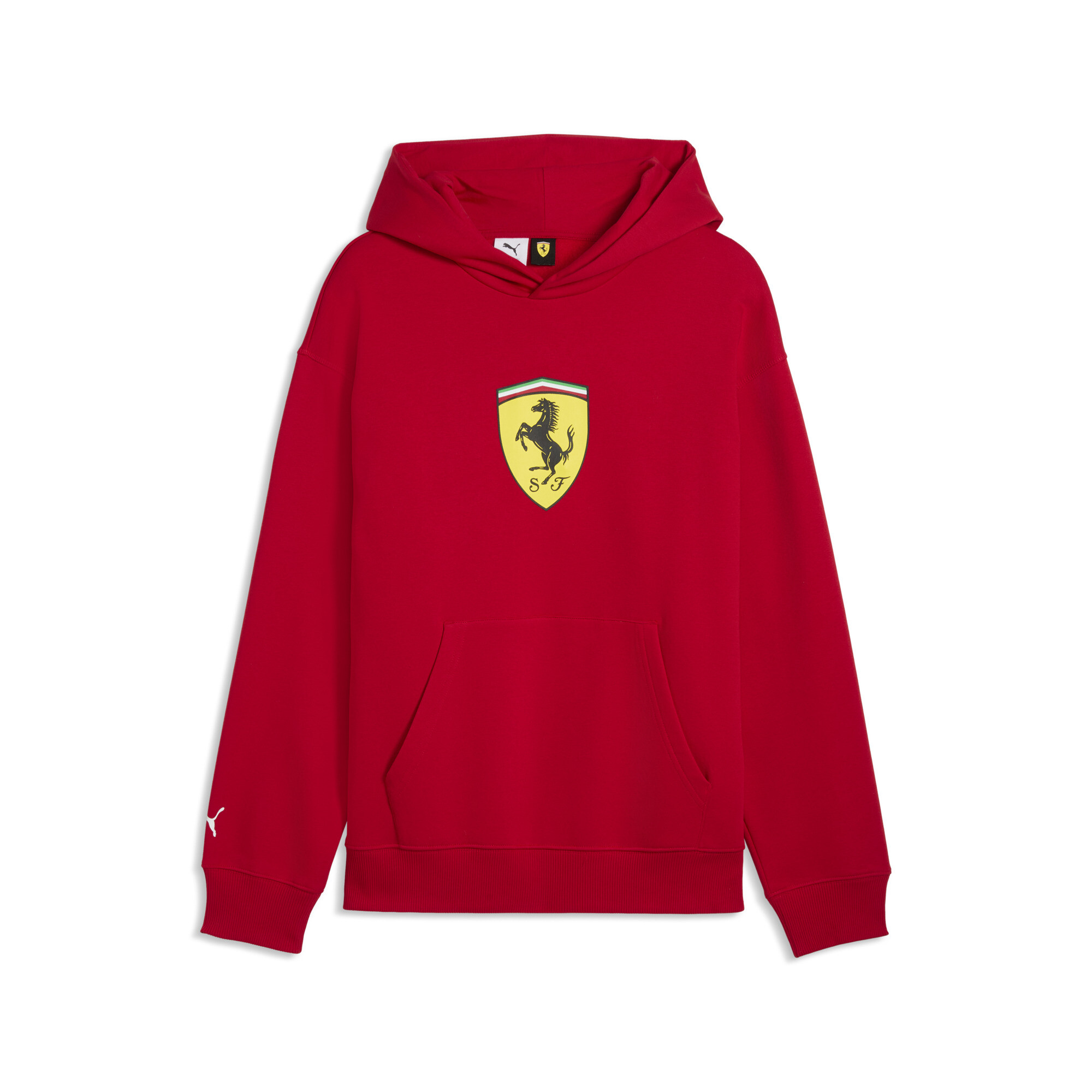 PUMA Scuderia Ferrari Shield hoodie voor Heren, Rood, Maat M