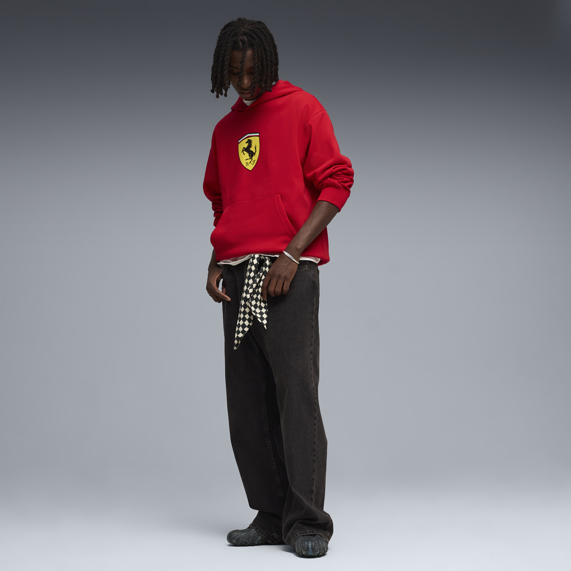 PUMA Scuderia Ferrari Shield hoodie voor Heren, Rood, Maat M thumbnail 2