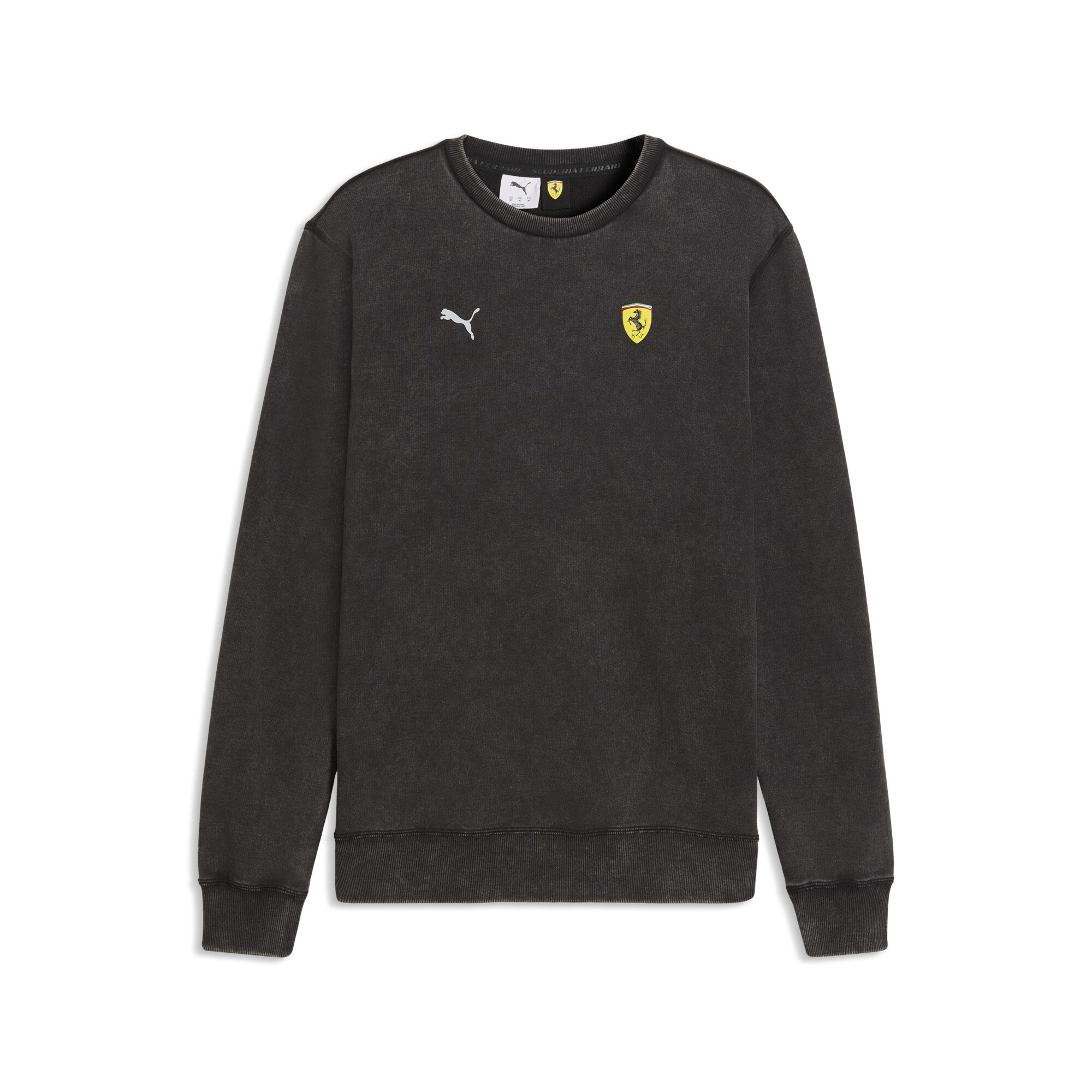 PUMA Scuderia Ferrari Graphic sweatshirt met ronde hals voor Heren, Zwart, Maat L