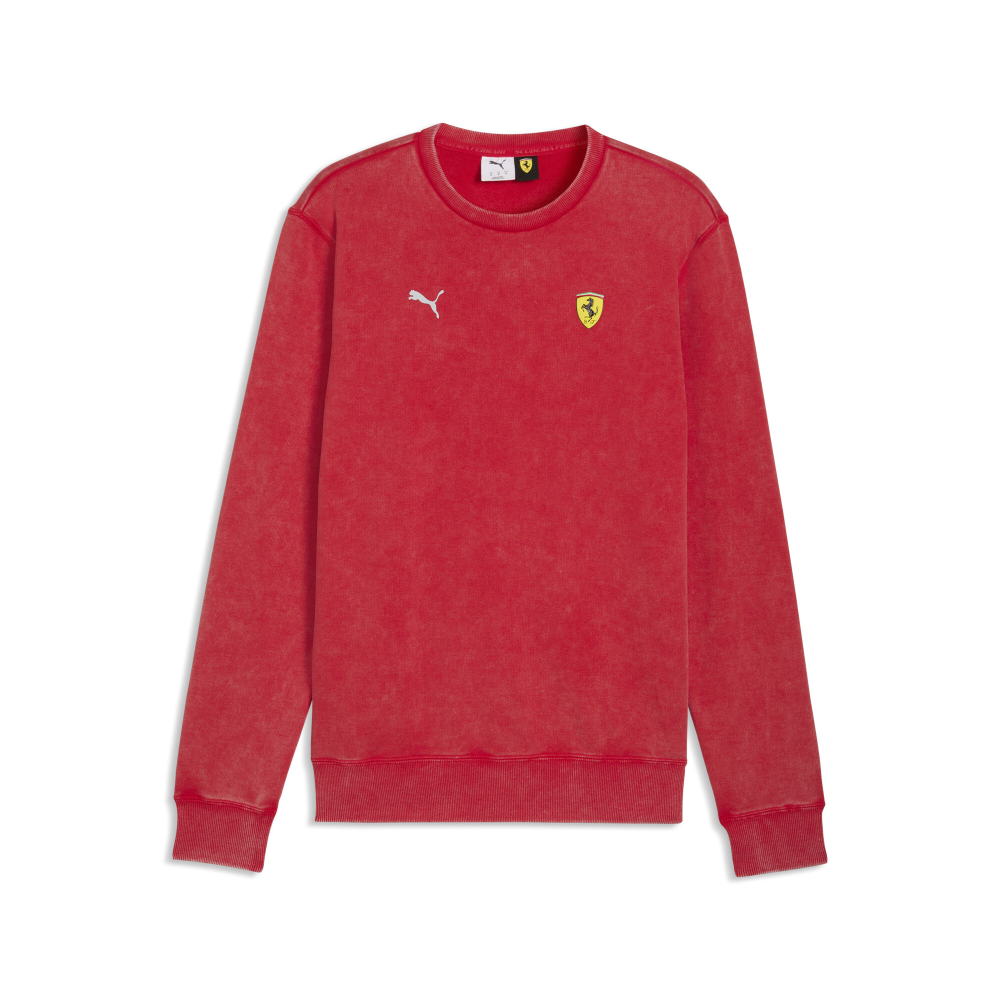 PUMA Scuderia Ferrari Graphic sweatshirt met ronde hals voor Heren, Rood, Maat S