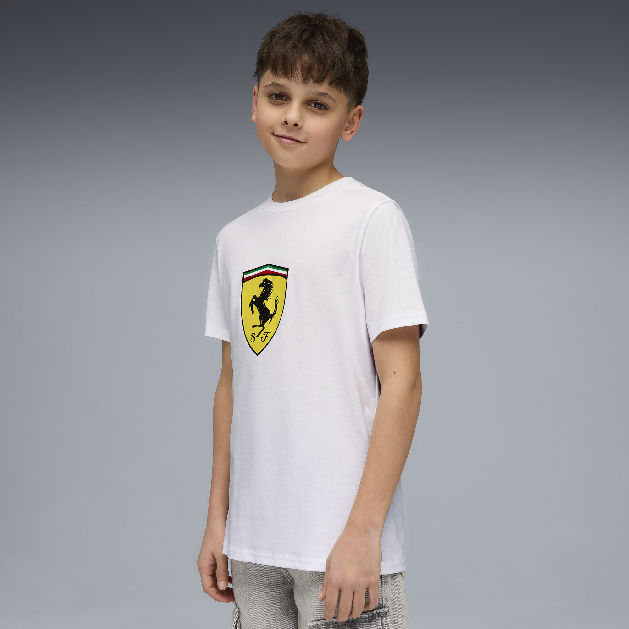 Polera Scuderia Ferrari Coloured Shield juvenil