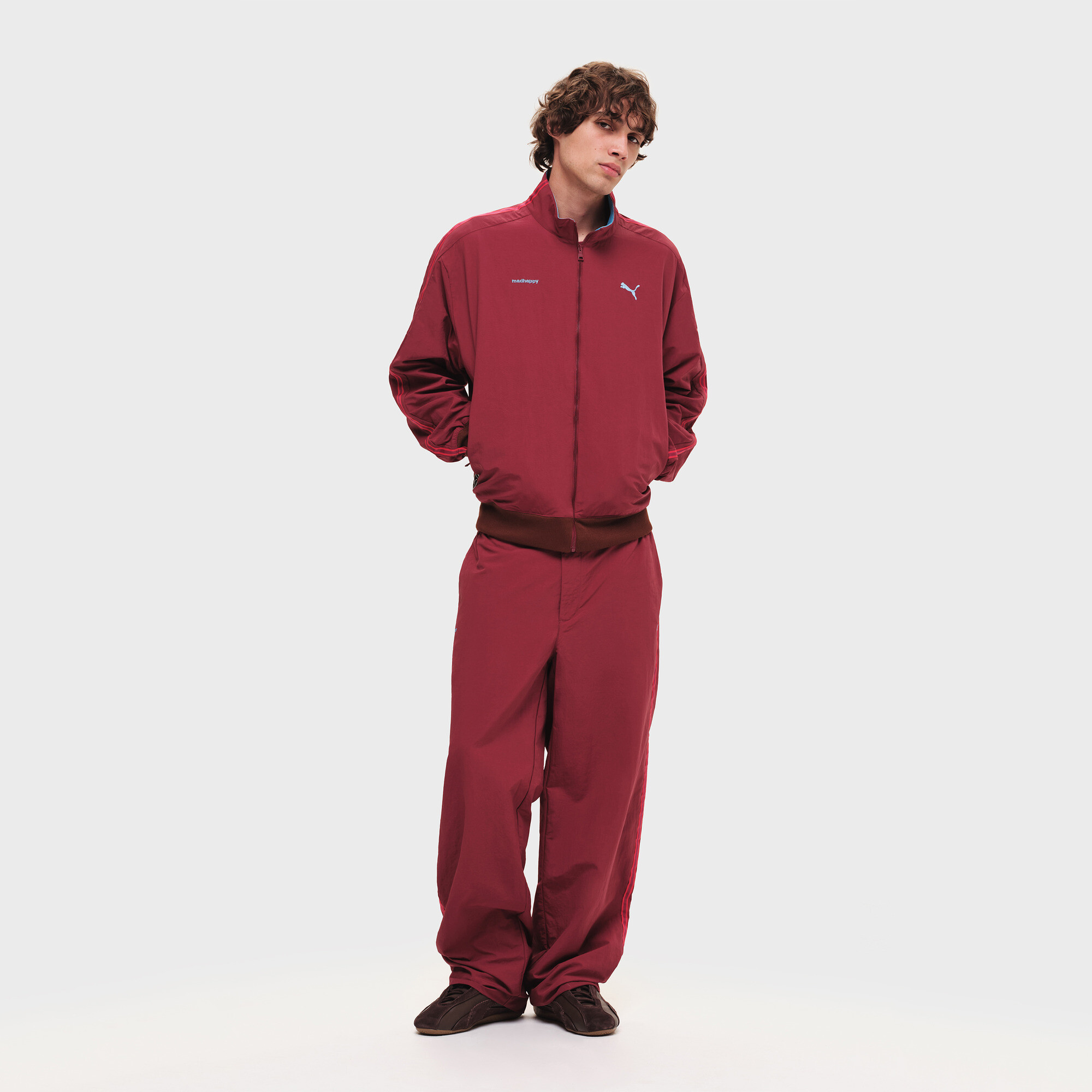 Puma X Madhappy Nylon Track Pants In Red