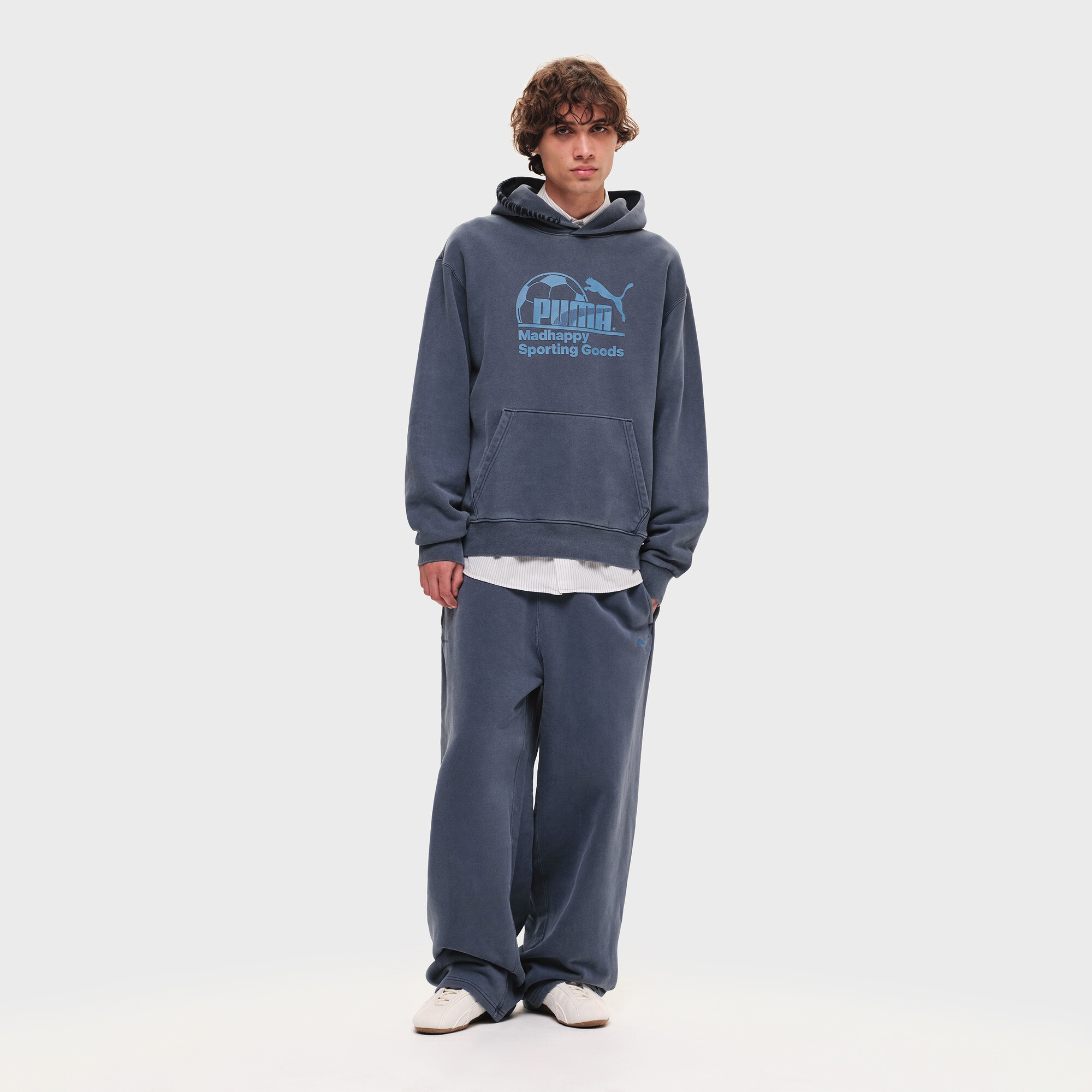 Puma X Madhappy Fleece Hoodie In Blue