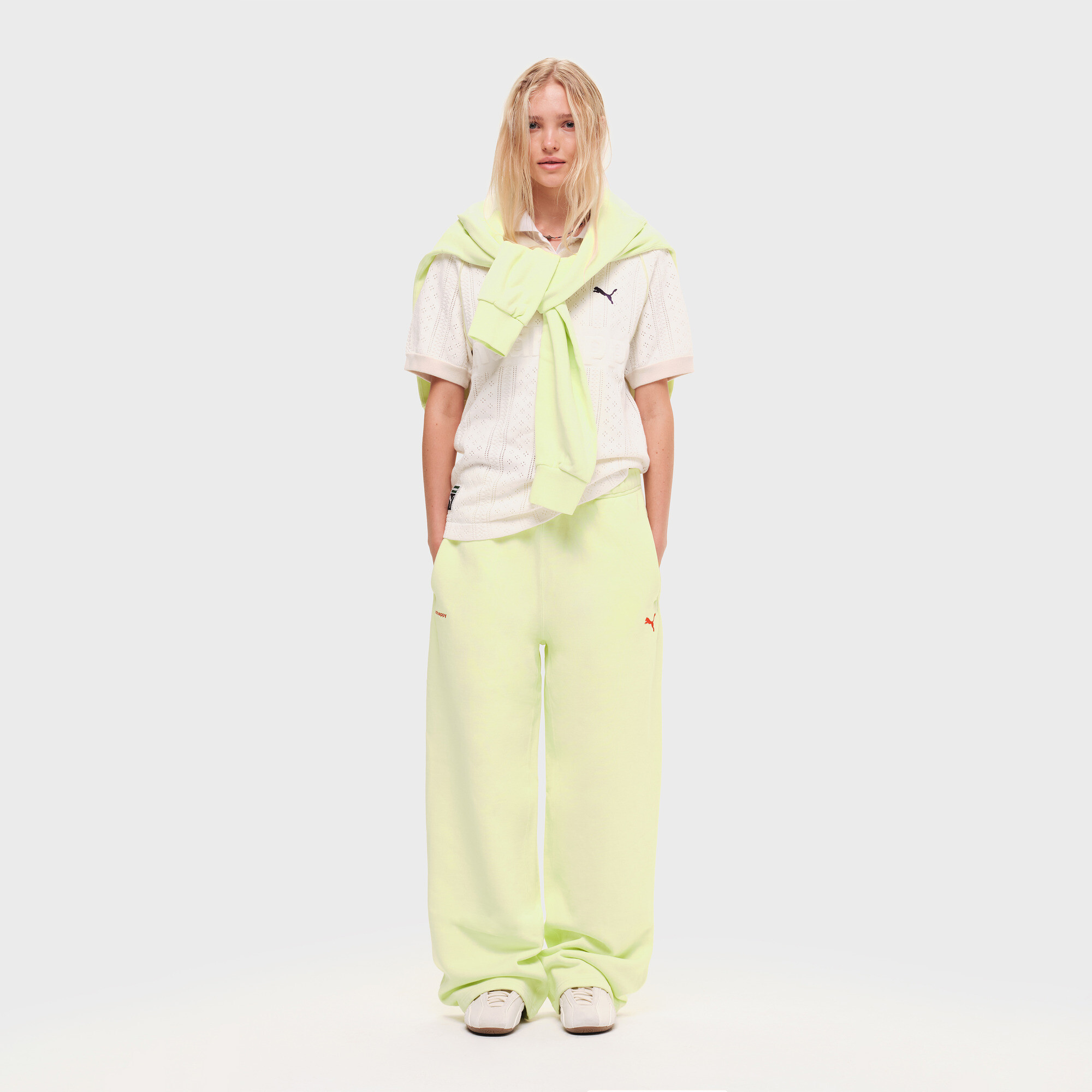Puma X Madhappy Fleece Straight Leg Sweatpants In Green