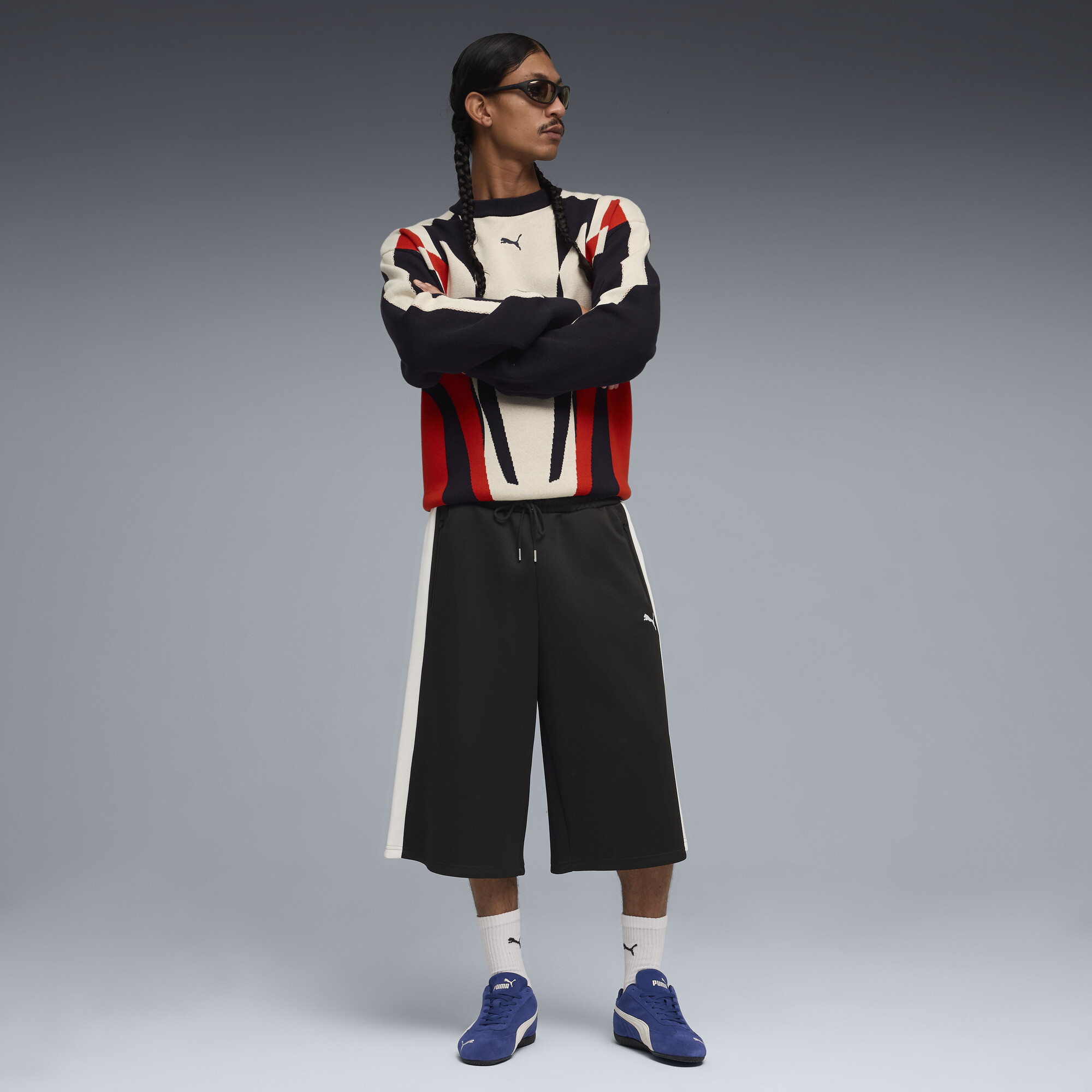 PUMA T7 relaxte short voor Heren, Zwart, Maat XXL thumbnail 6