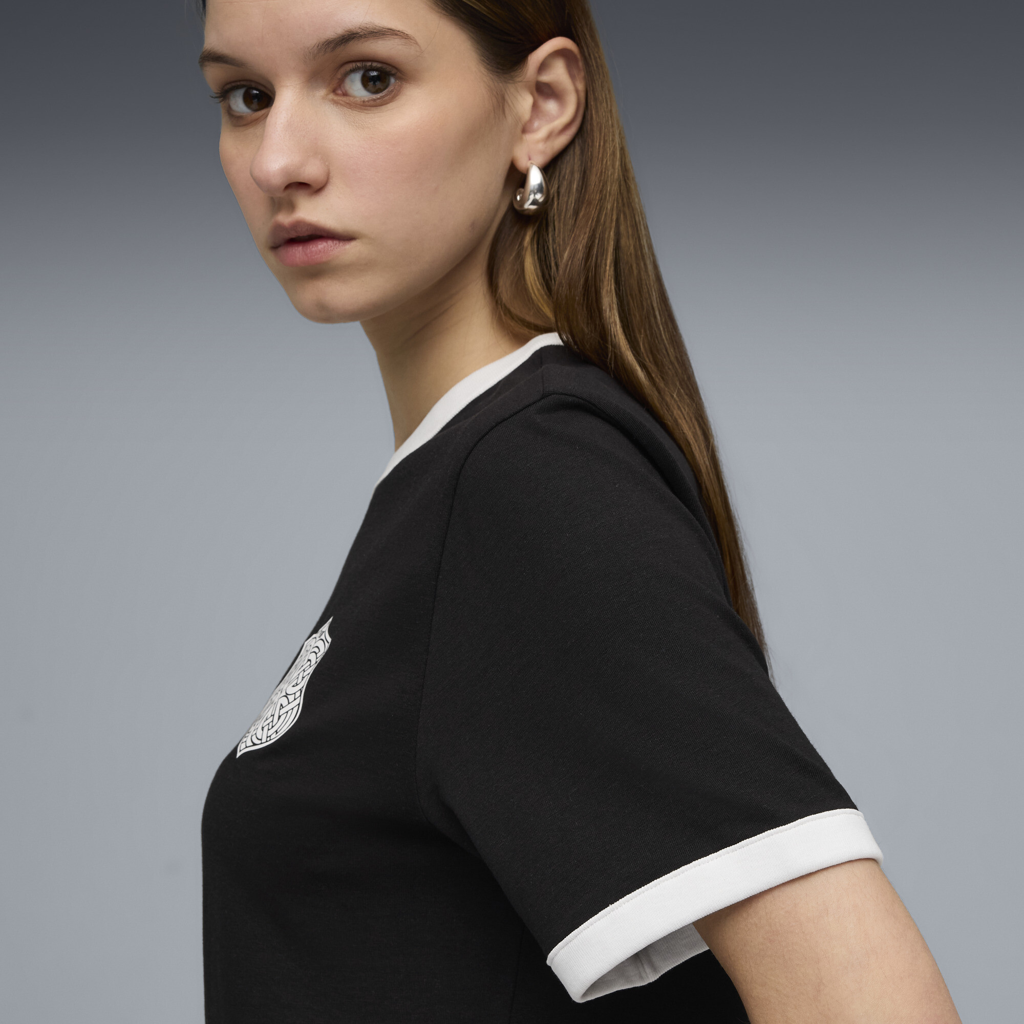 FUTURE.PUMA.ARCHIVE uniseks Ringer T-shirt, Zwart, Maat XL thumbnail 5